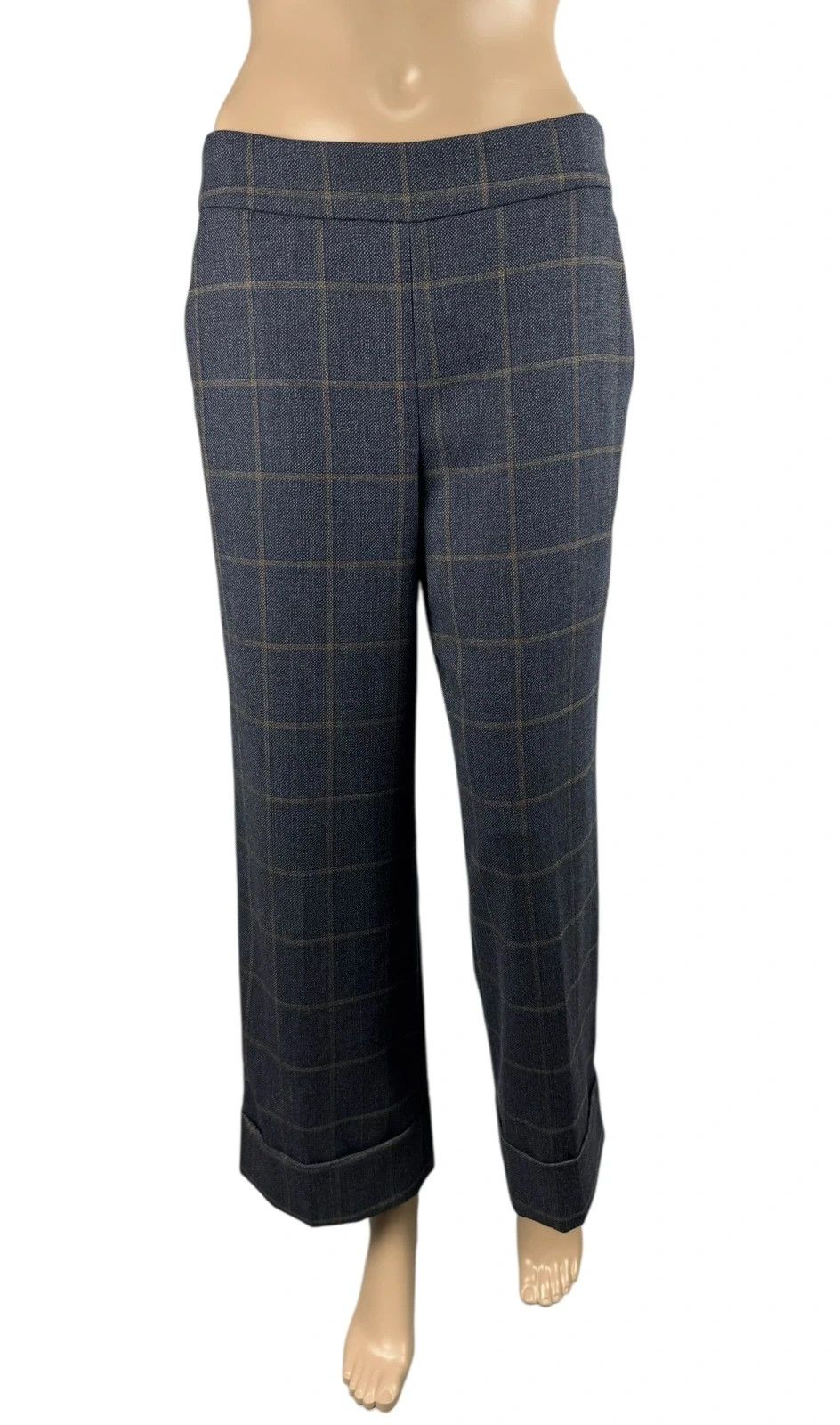 Peserico Peserico Wool Wide Leg Pants Crop Plaid size 42 Size 28" / US 6 / IT 42 - 2 Thumbnail
