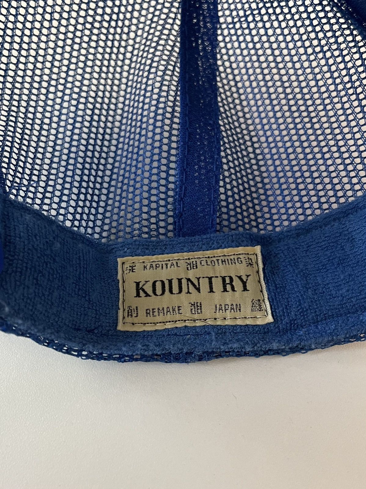 Kapital × Kapital Kountry Kapital Kountry Denim Patchwork Trucker Hat Size ONE SIZE - 6 Thumbnail