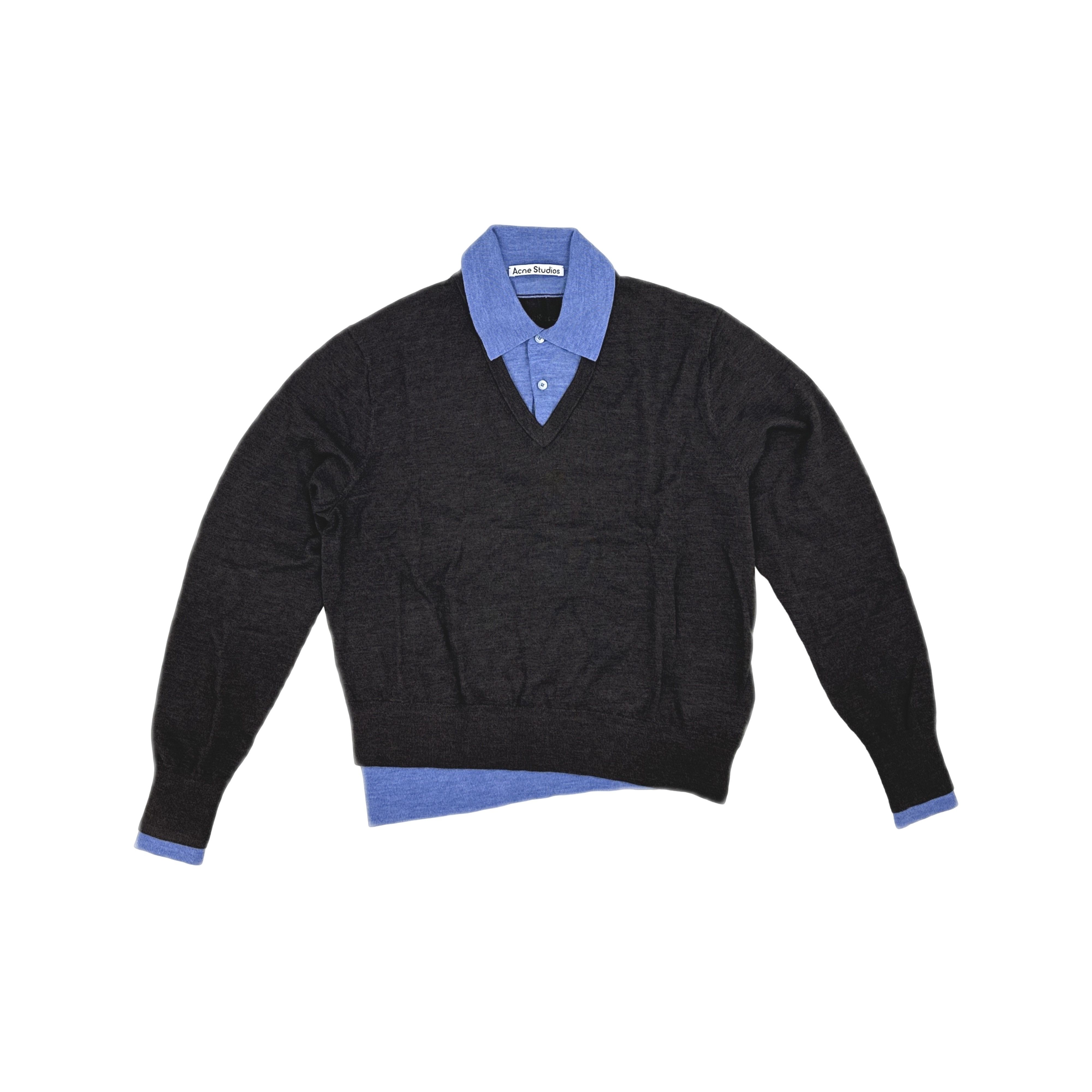 Acne Studios Acne Studios Layered Wool Knit Sweater XS Size XS / US 0-2 / IT 36-38 - 1 Thumbnail