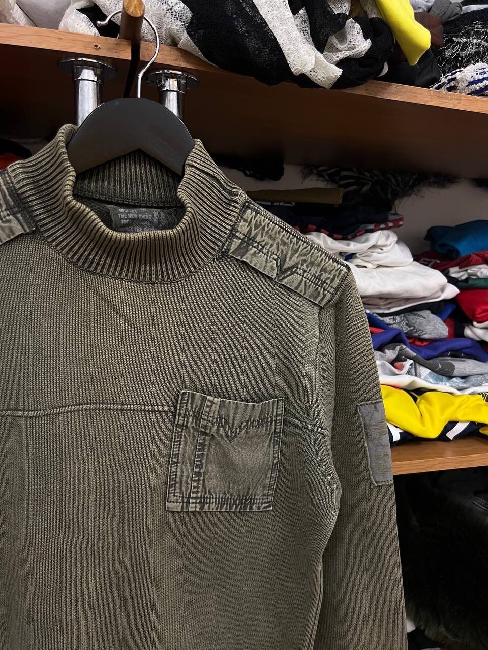 Diesel × Vintage Vintage Diesel style distressed y2k sweater Size US M / EU 48-50 / 2 - 3 Thumbnail