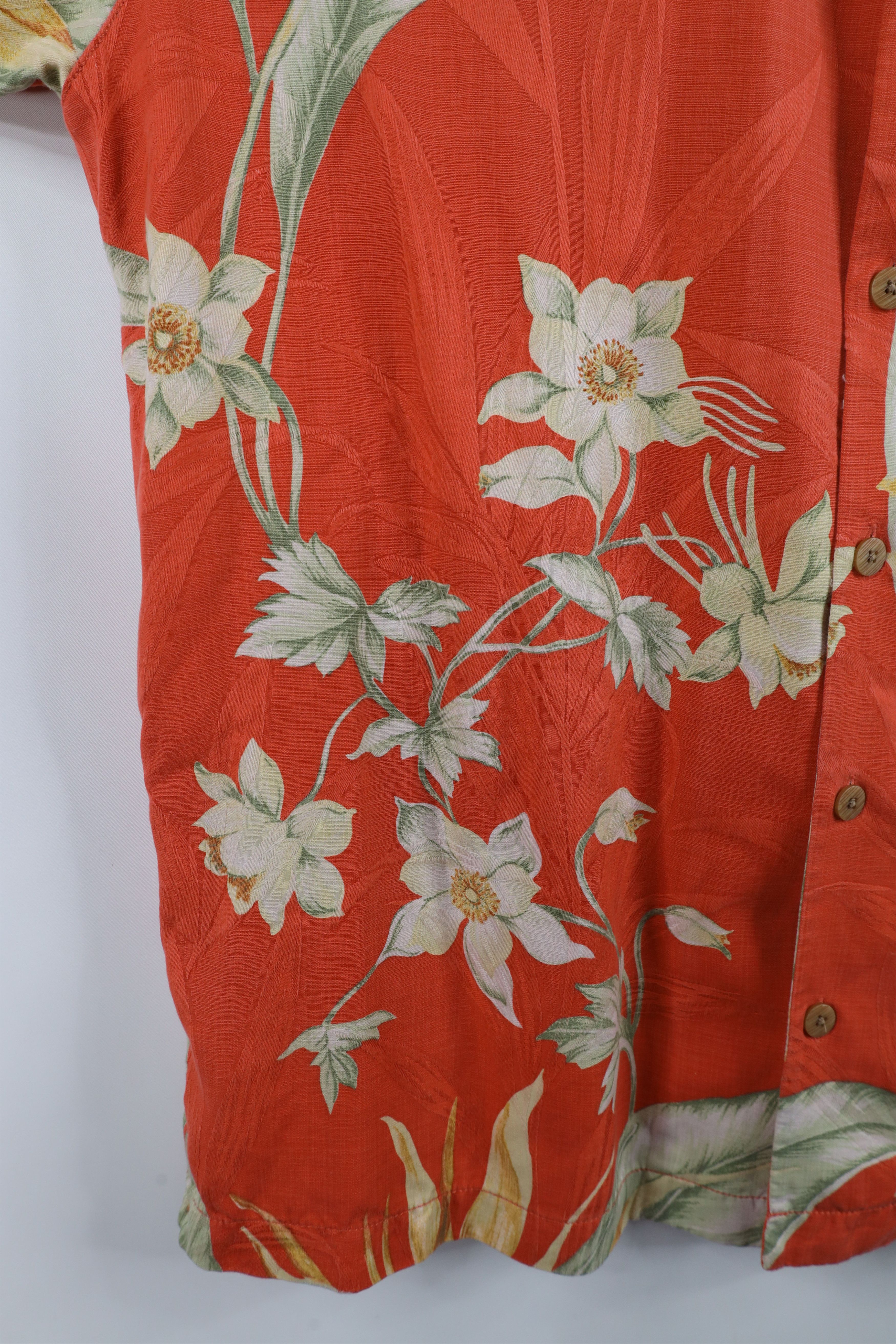 Tommy Bahama × Vintage Vintage Tommy Bahama Collar Flower Hawaiian Button Shirt Size US L / EU 52-54 / 3 - 5 Thumbnail