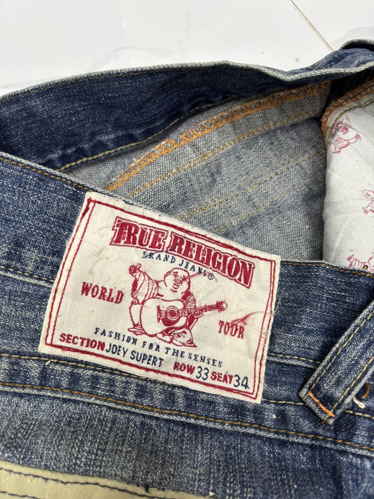 True Religion 🔥TRUE RELIGION Joey Super T Flared Jean Distressed Denim Size US 36 / EU 52 - 10 Thumbnail