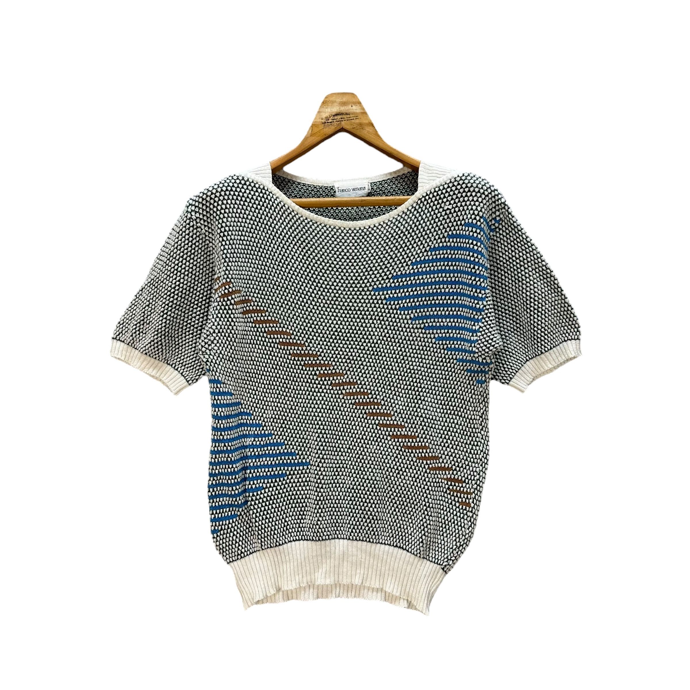 Japanese Brand FRANCO VENANZI KNITWEAR SWEATER JUMPER #9072-54 Size M / US 6-8 / IT 42-44 - 1 Thumbnail