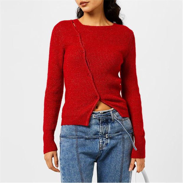 Jacquemus o1g2r1mq1024 Cardigan in Red Size M / US 6-8 / IT 42-44 - 3 Thumbnail
