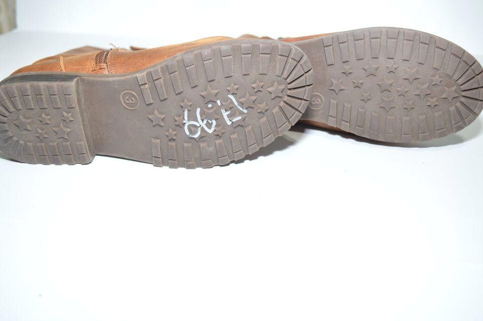 Designer Brown Faux Leather Mid-Calf Buckle Boots - Size 3 Size US 7.5 / IT 37.5 - 7 Thumbnail