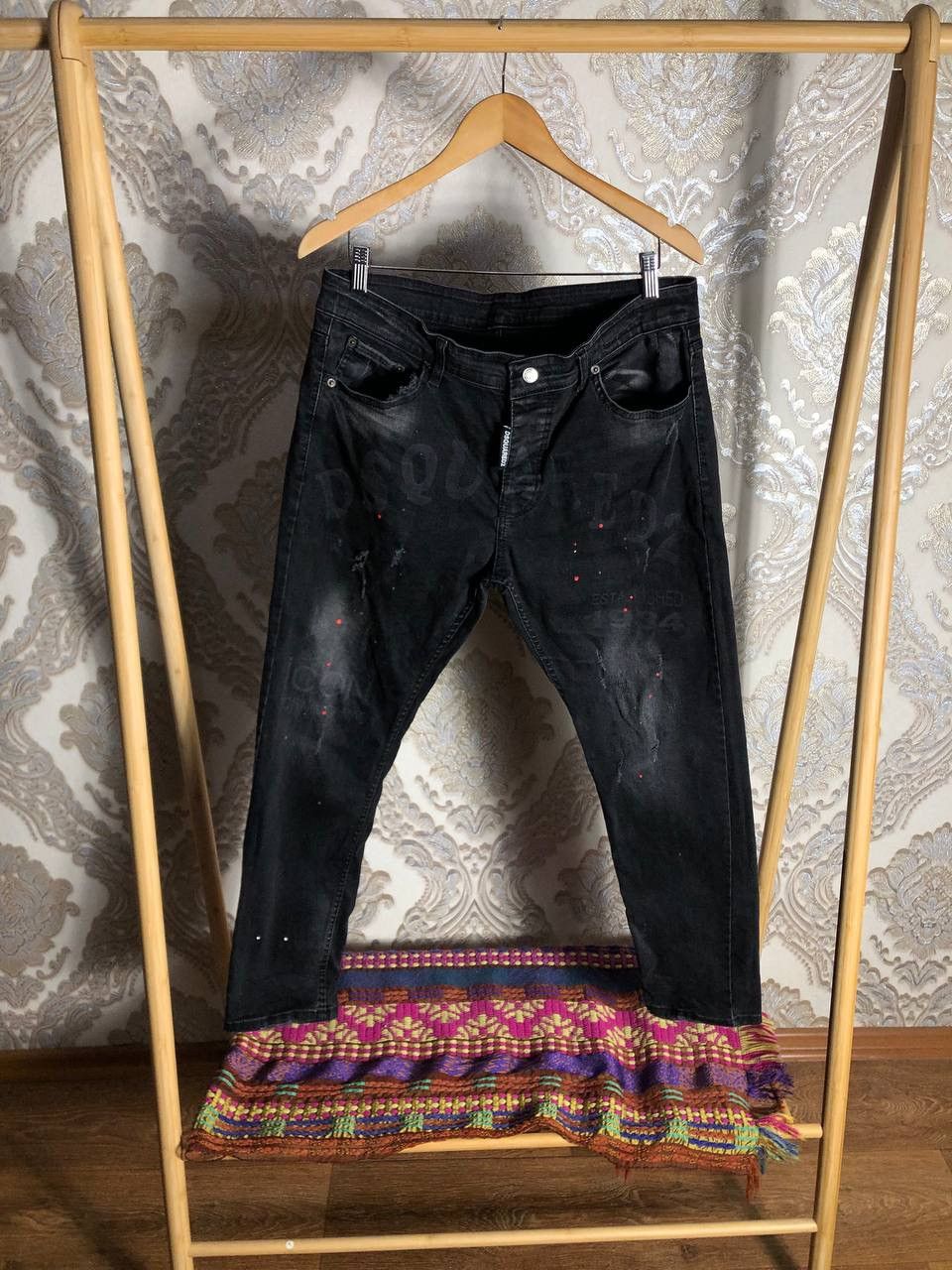 Dsquared2 × Vintage VERY RARE DSQUARED2 ITALIAN DESIGNER DENIM JEANS JAPAN STYLE Size US 36 / EU 52 - 1 Thumbnail