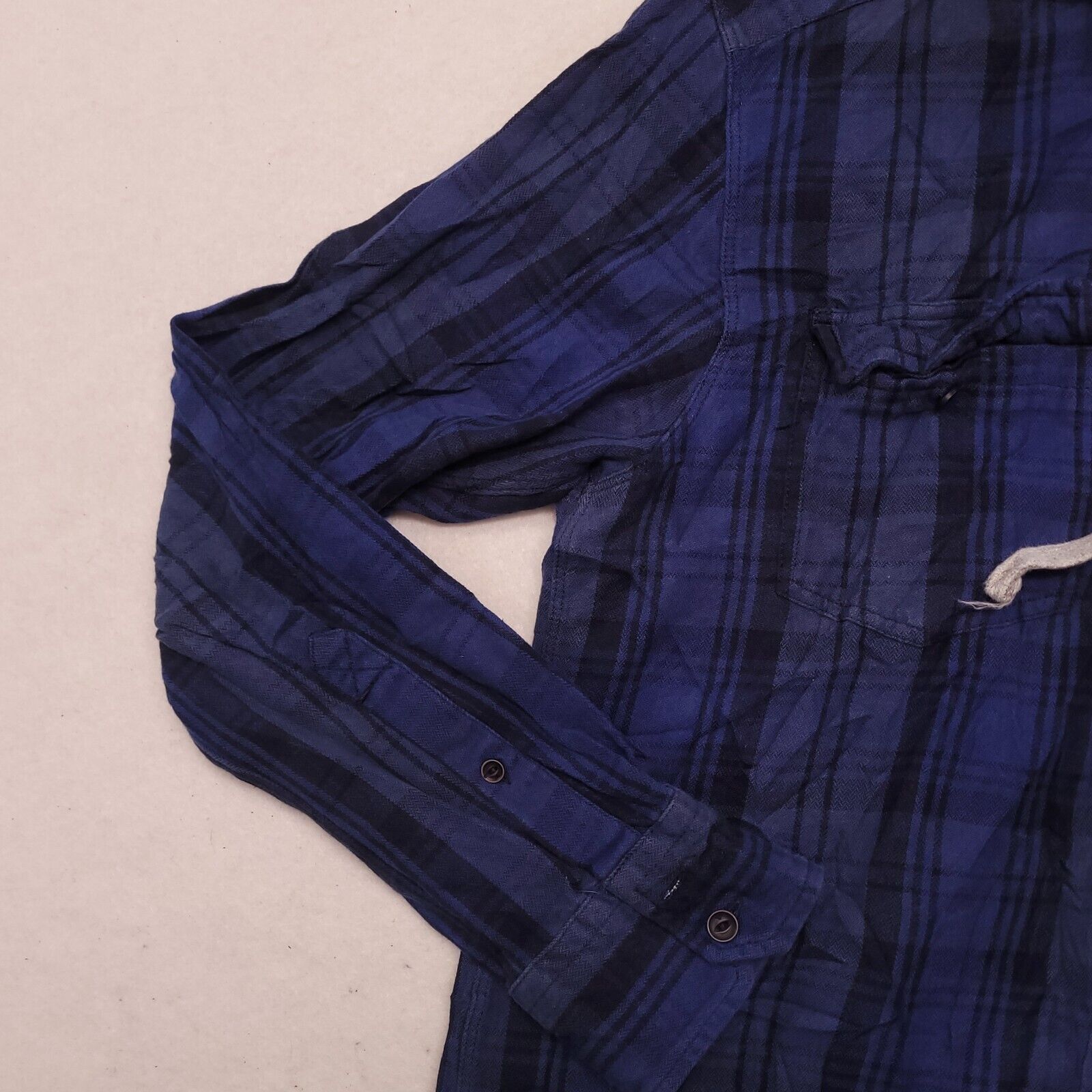 Quiksilver Quicksilver Casual Button Up Hoodie Mens Size S Blue Plaid Size US S / EU 44-46 / 1 - 5 Thumbnail