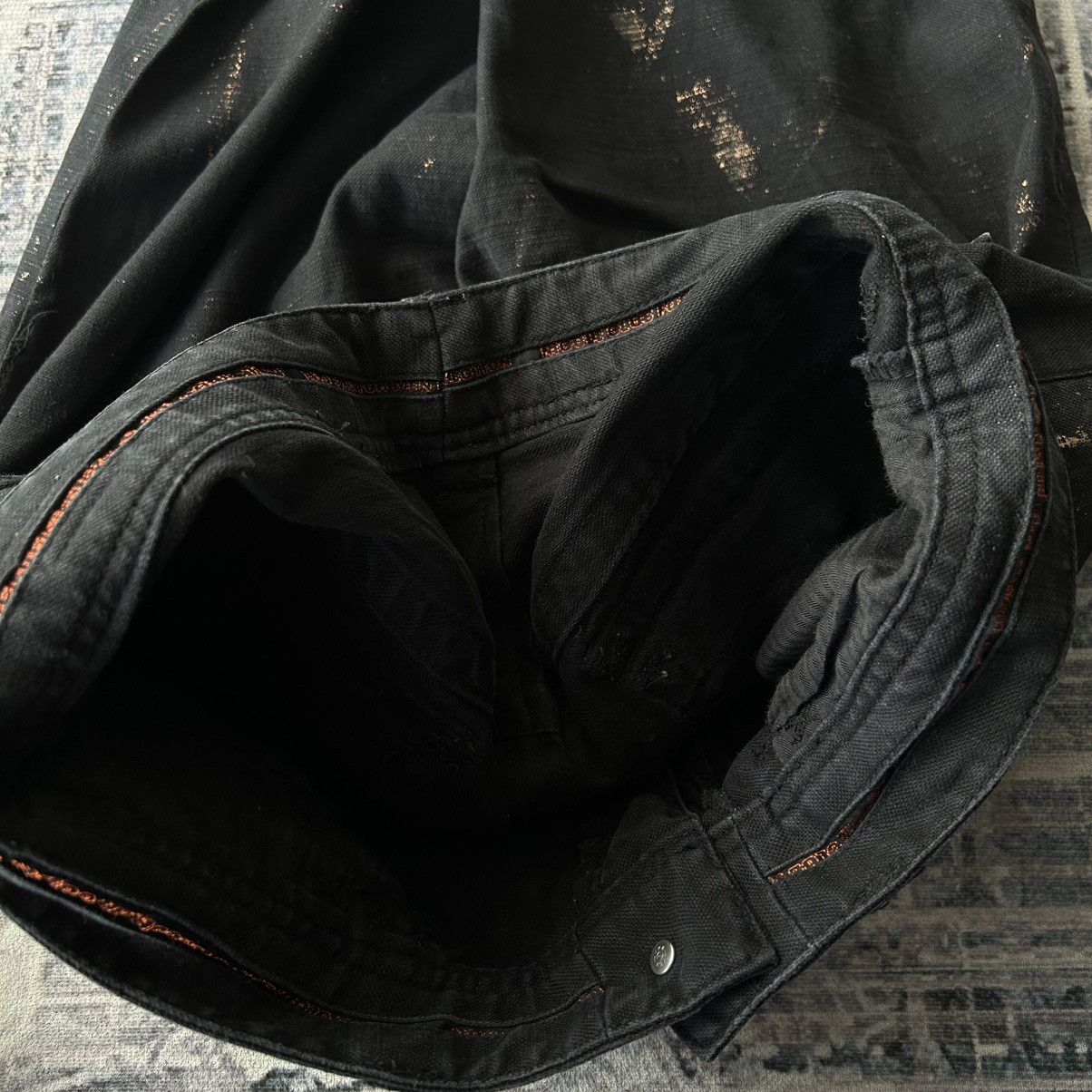 Japanese Brand Flared Nicole Punk Black Pants Size US 31 - 17 Thumbnail