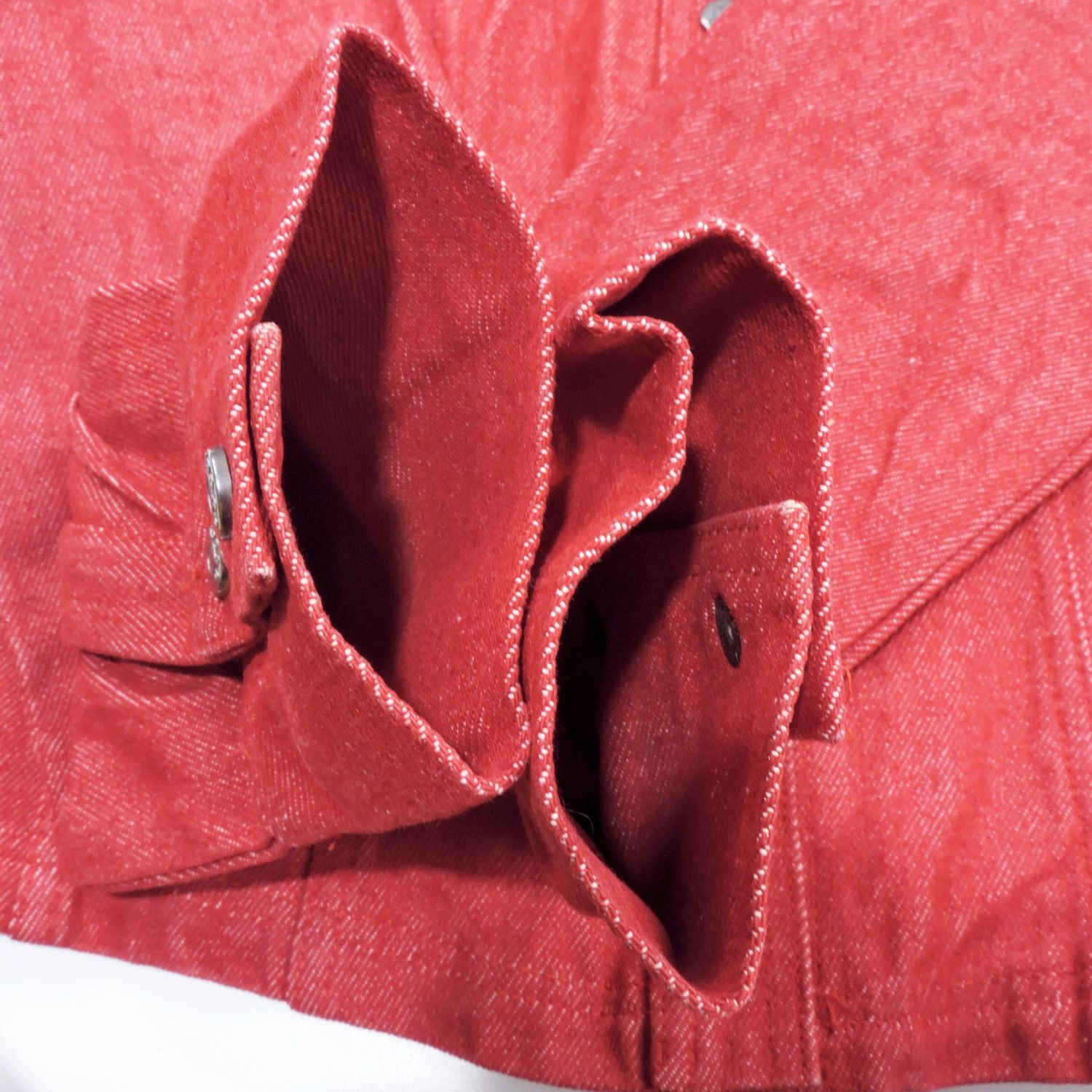 Gucci GUCCI BY TOM FORD RED DENIM JACKET Size M / US 6-8 / IT 42-44 - 15 Thumbnail