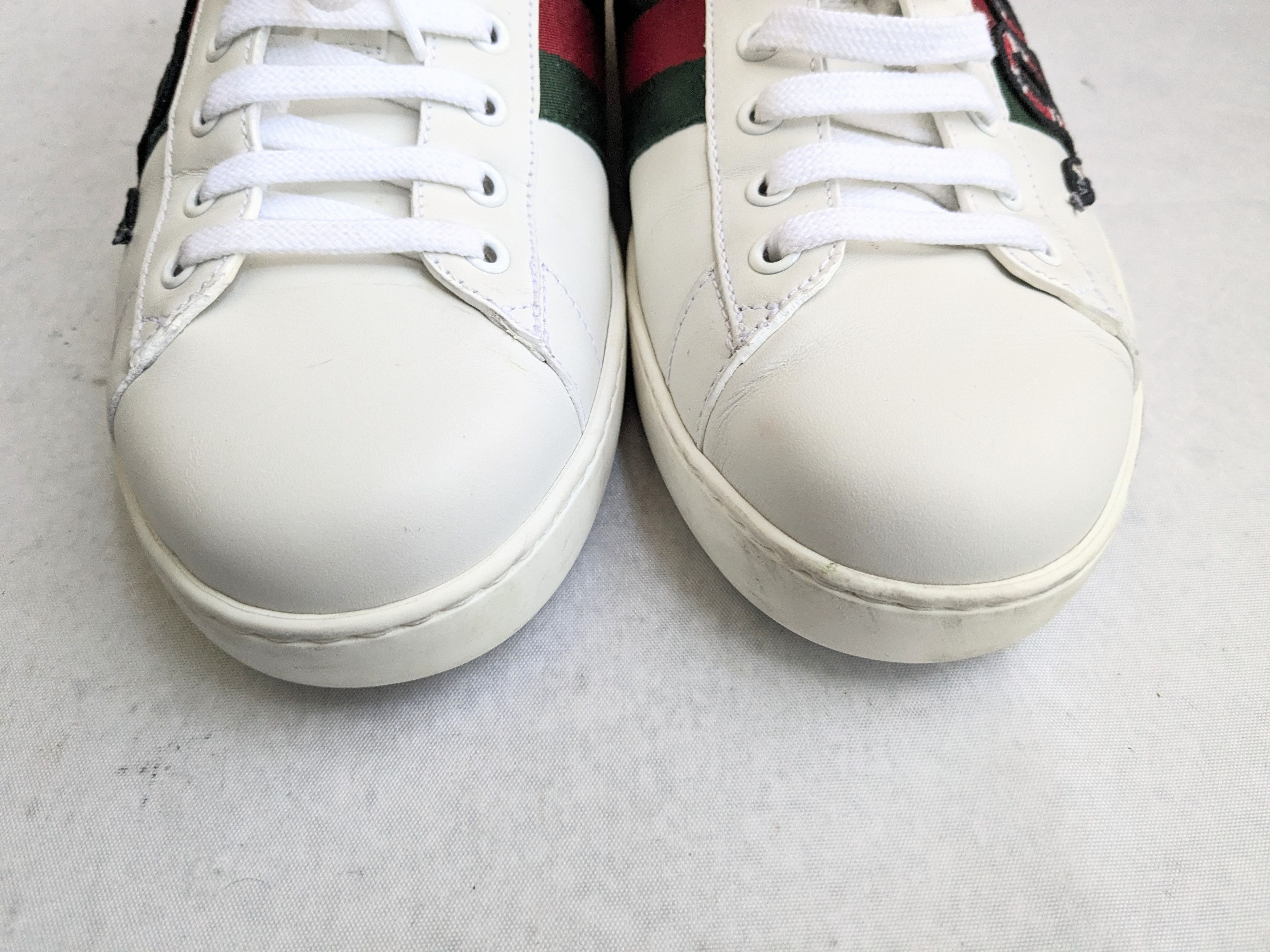 Gucci Gucci Ace Sneakers Snake 10 White Low Tops Leather Size US 10 / EU 43 - 3 Thumbnail