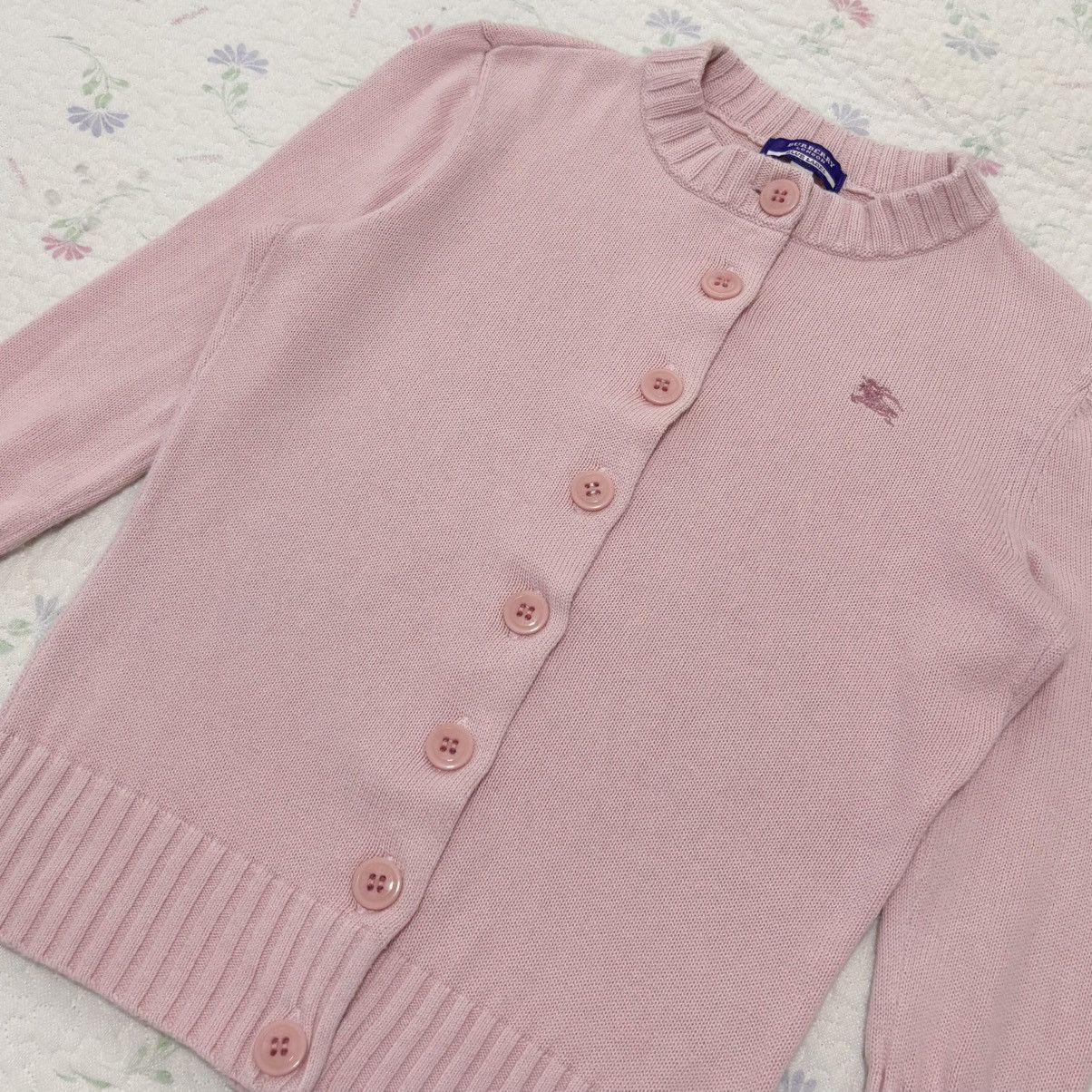 Burberry Burberry Blue Label Pink Cotton Cardigan Size M / US 6-8 / IT 42-44 - 3 Thumbnail