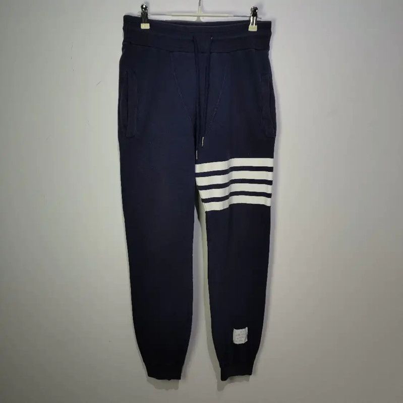 Thom Browne Thom Browne Navy Cotton Women's Casual Pants 0089 Size 27" / US 4 / IT 40 - 1 Thumbnail