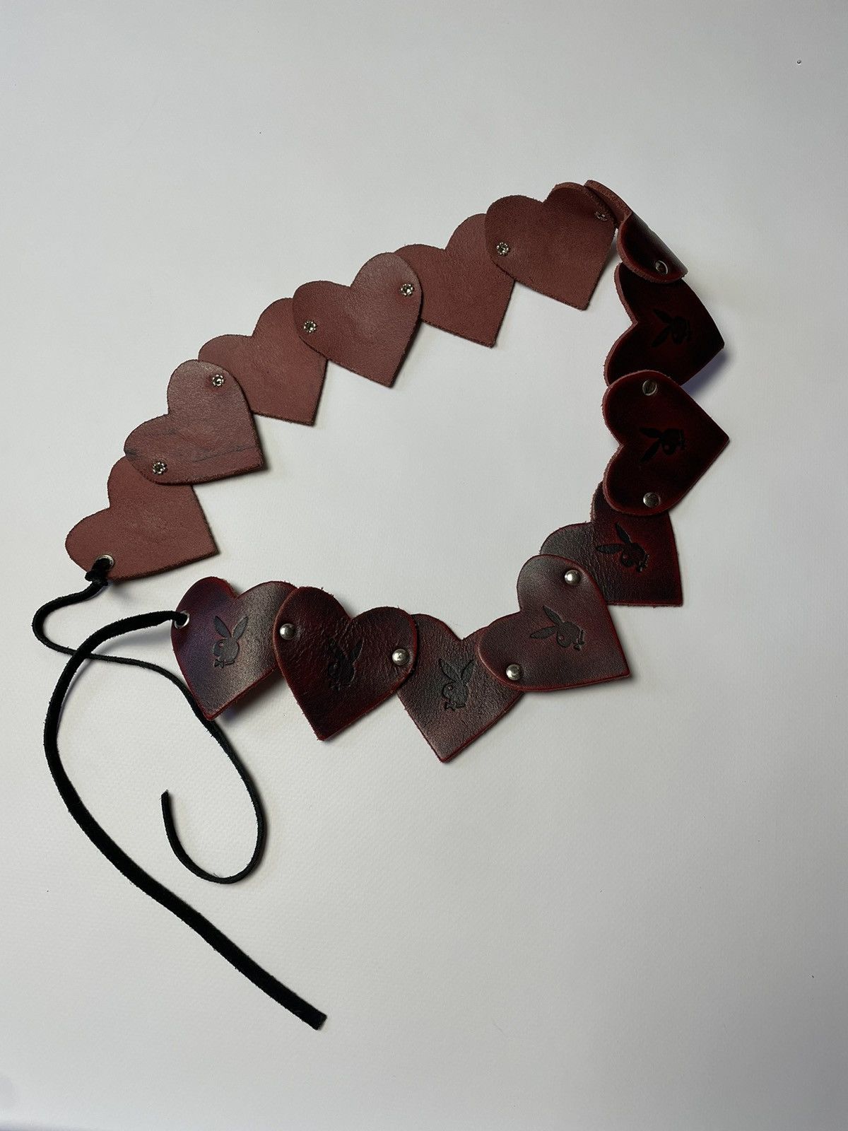 Genuine Leather PlayBoy Heart Belt Size ONE SIZE - 1 Thumbnail