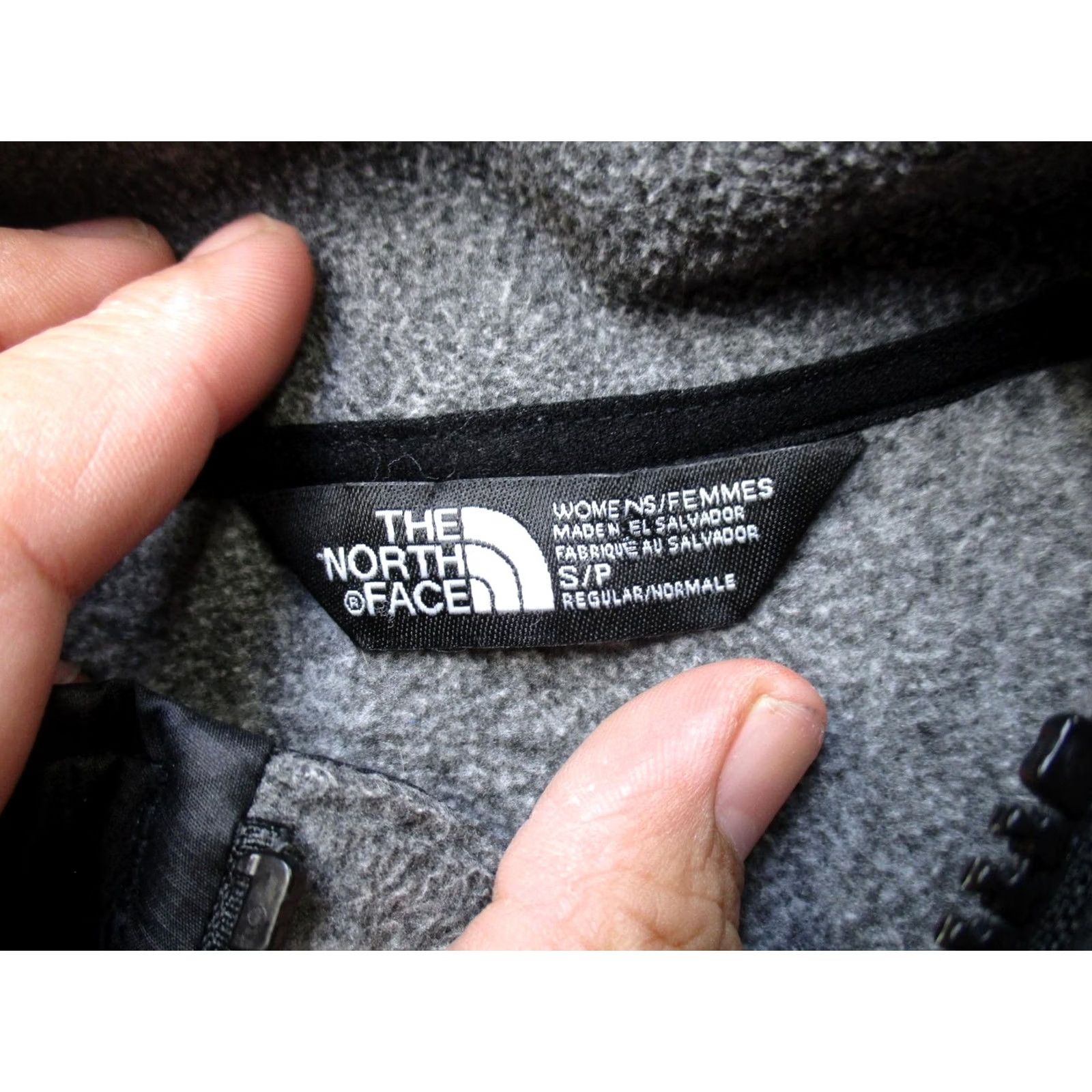 The North Face The North Face Jacket Womens Small Gray Black Fleece Softshell Hybrid Full Zip Size S / US 4 / IT 40 - 3 Thumbnail