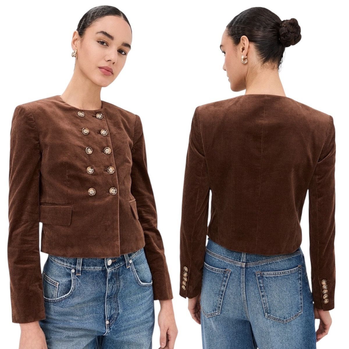 Veronica Beard Veronica Beard Bentley Double Breasted Corduroy Jacket 2 Size XS / US 0-2 / IT 36-38 - 2 Thumbnail