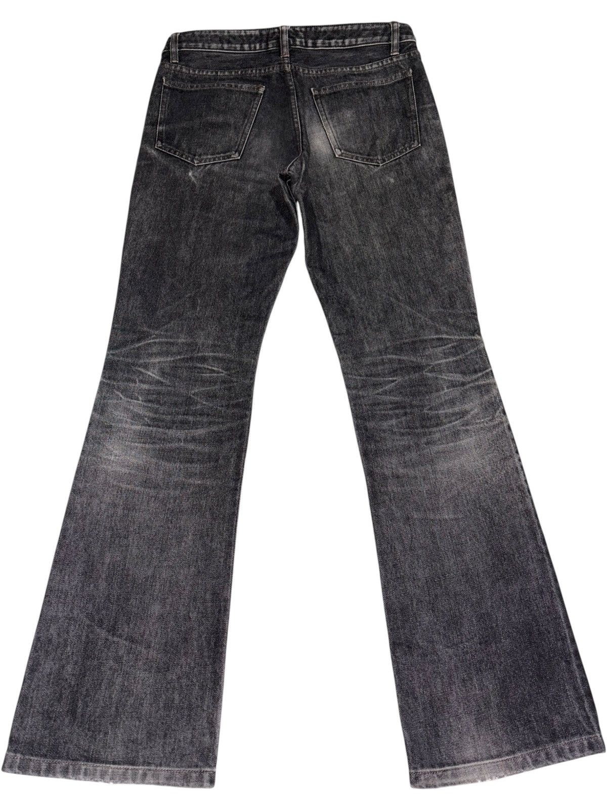 If Six Was Nine 29 2000s Van Winkle Boot flare Jeans Archive whiskered Denim Size US 29 - 3 Thumbnail