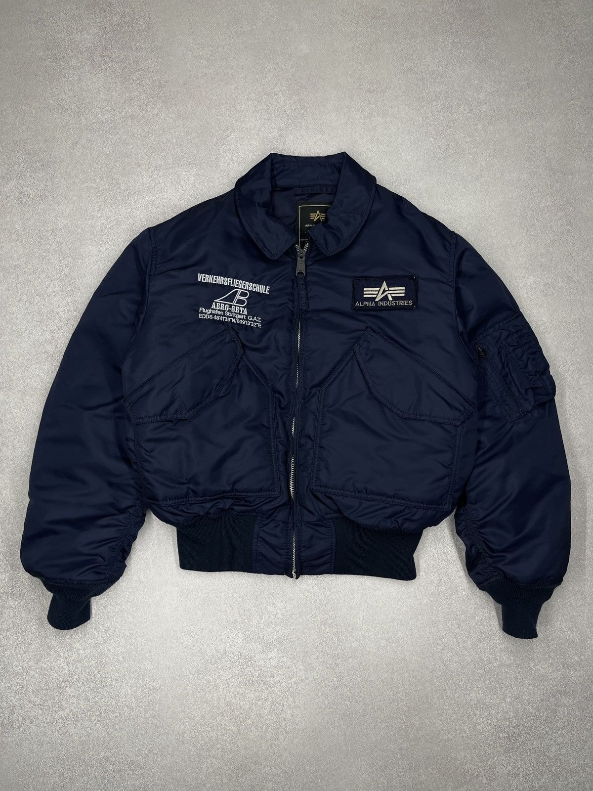 Alpha Industries Alpha Industries CWU 45 Flight Bomber Jacket Navy Nylon Size US M / EU 48-50 / 2 - 2 Thumbnail