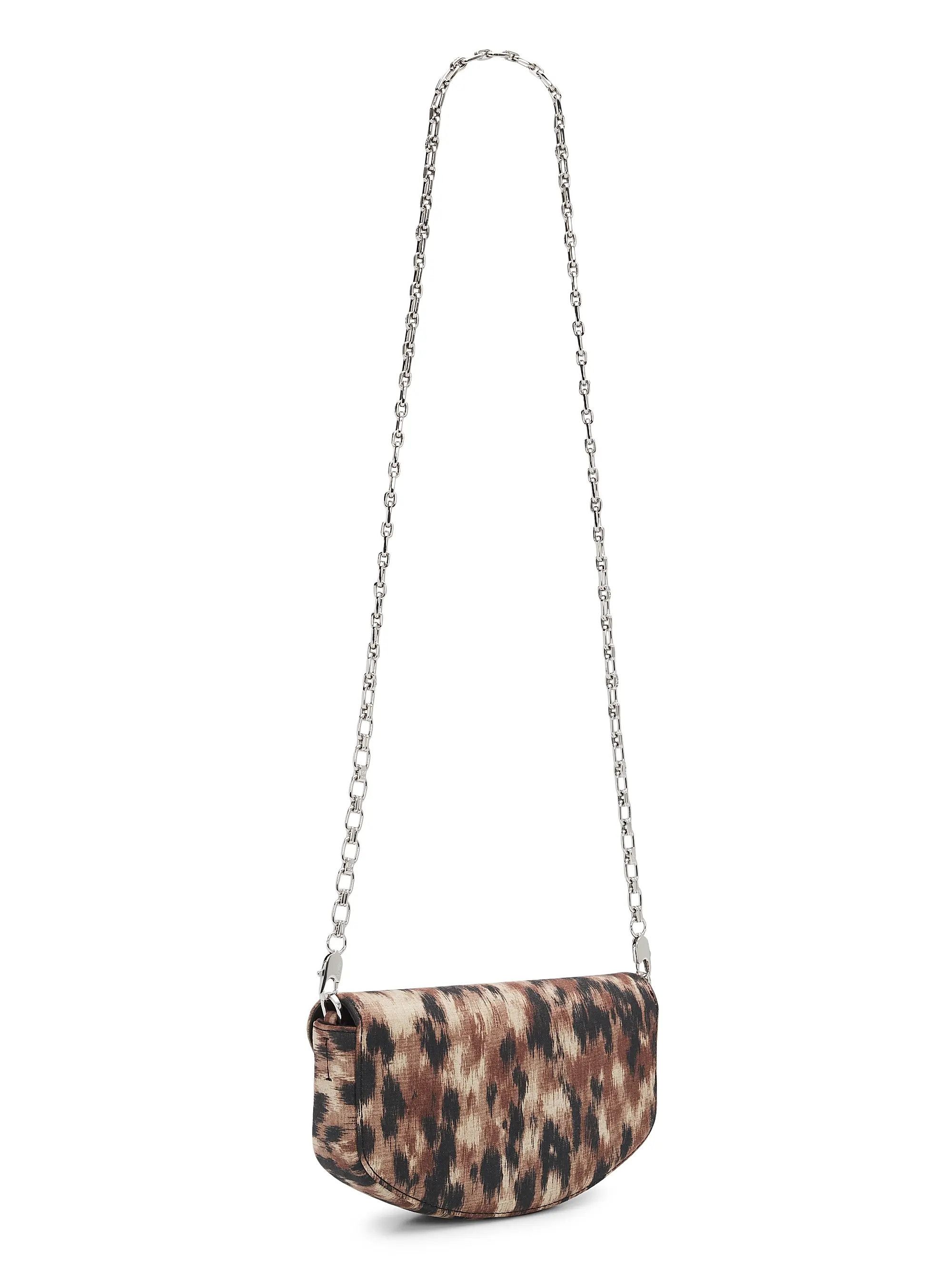 Ganni os11x0526 Size: OS / Lulu Blurred Leopard Wallet-On-Chain Size ONE SIZE - 3 Thumbnail