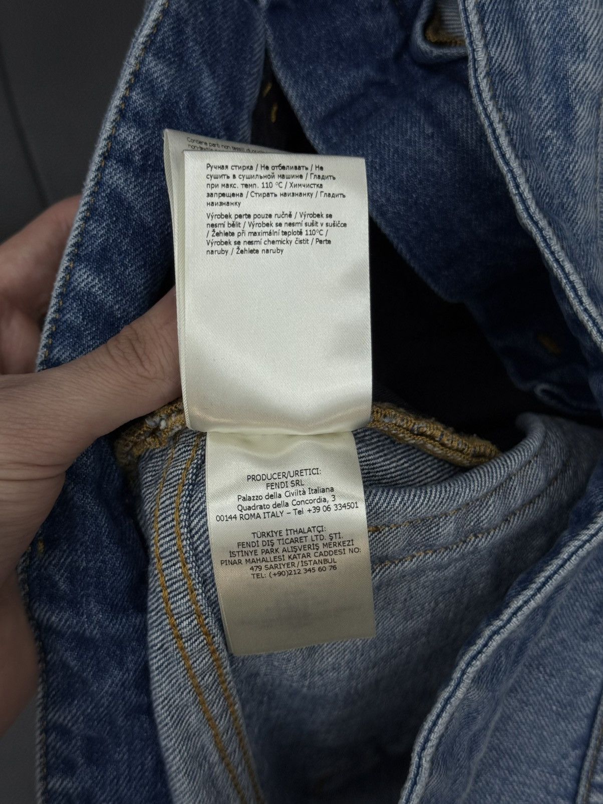 Fendi Fendi Blue Jeans Leather Size 30/34 $1500 Retail Size US 30 / EU 46 - 17 Thumbnail