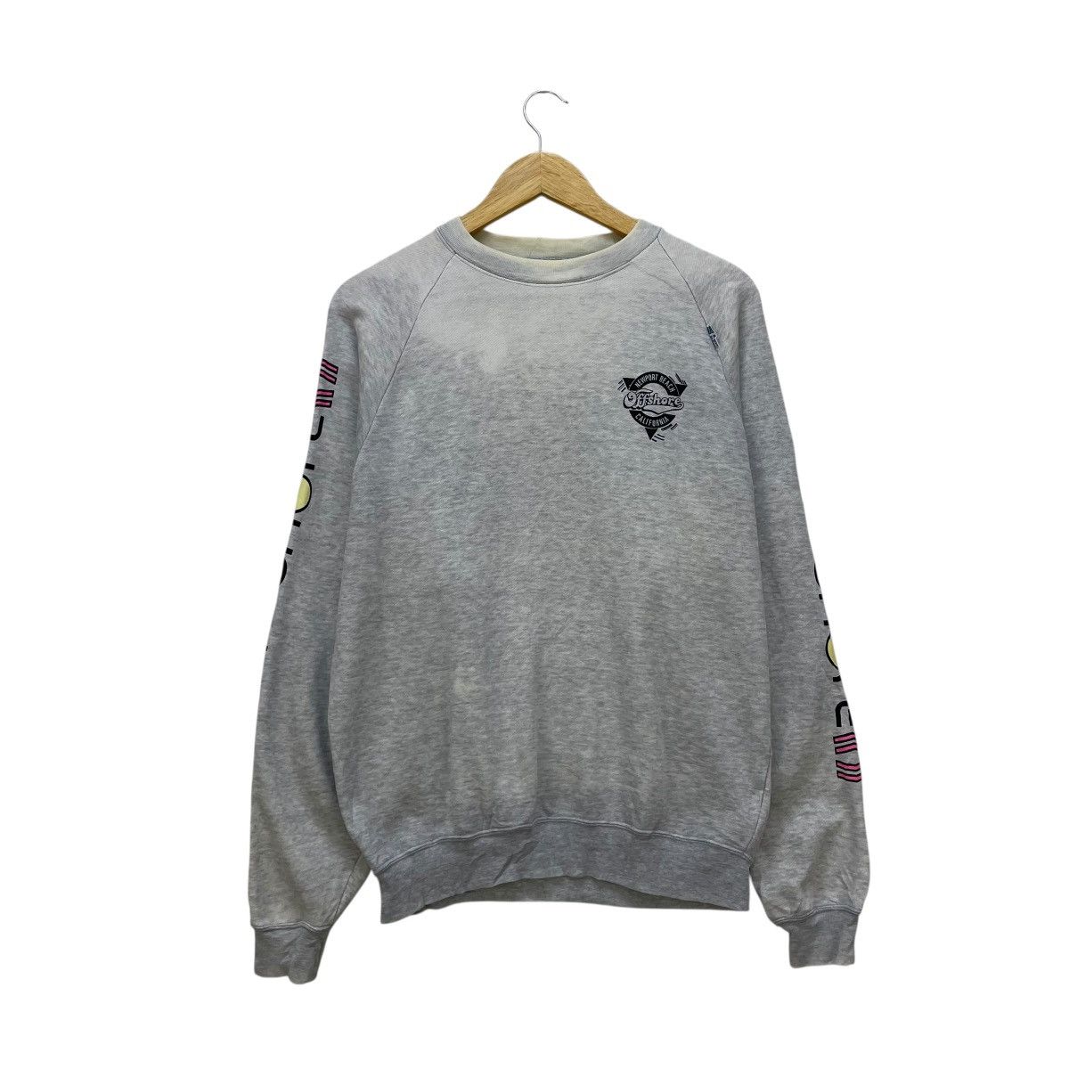 Vintage 💥Vintage Sunfaded Offshore Sweatshirt Size US M / EU 48-50 / 2 - 2 Thumbnail
