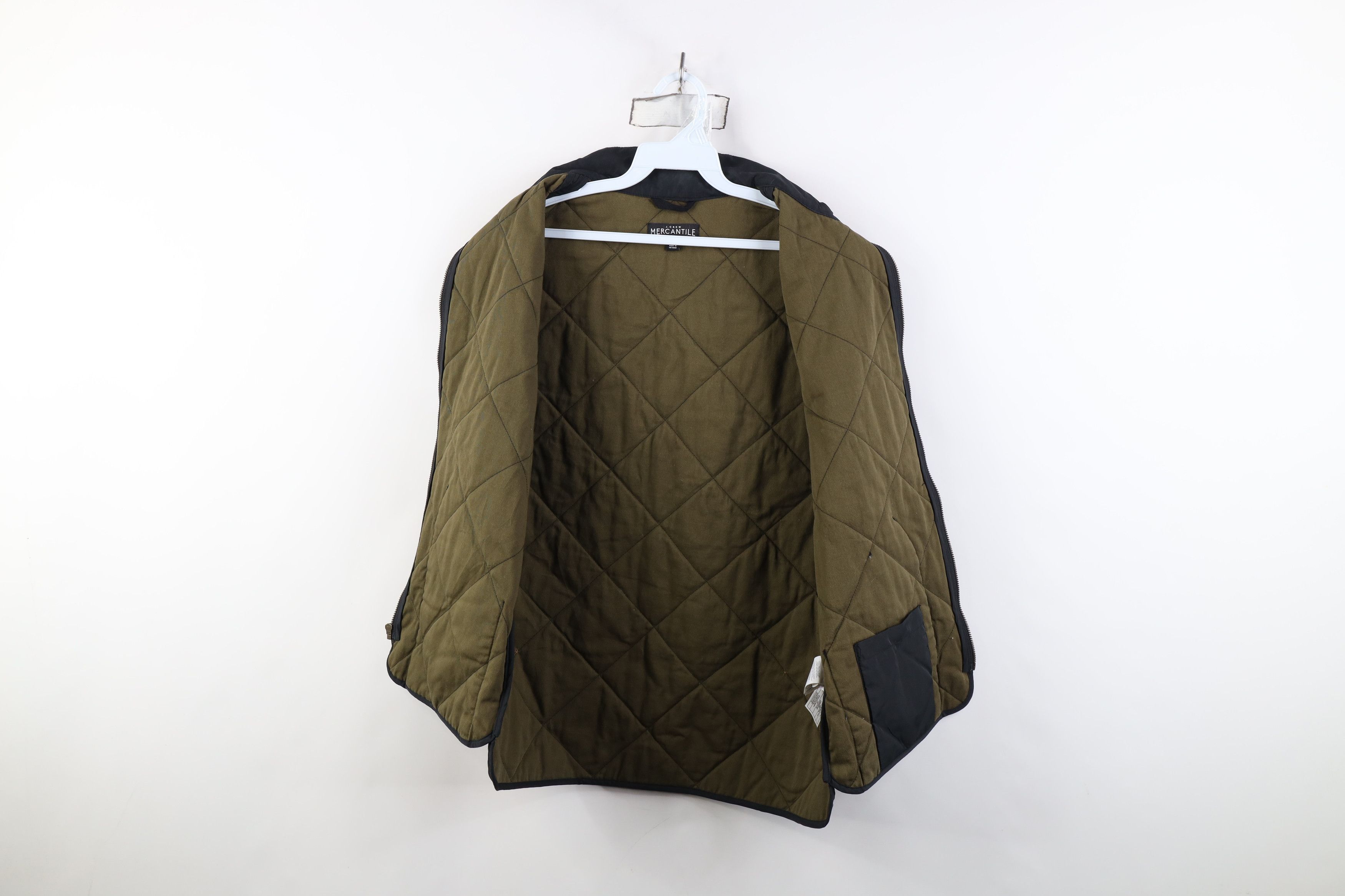J.Crew J Crew Faded Button Back Quilted Full Zip Vest Jacket Black Size US M / EU 48-50 / 2 - 6 Thumbnail
