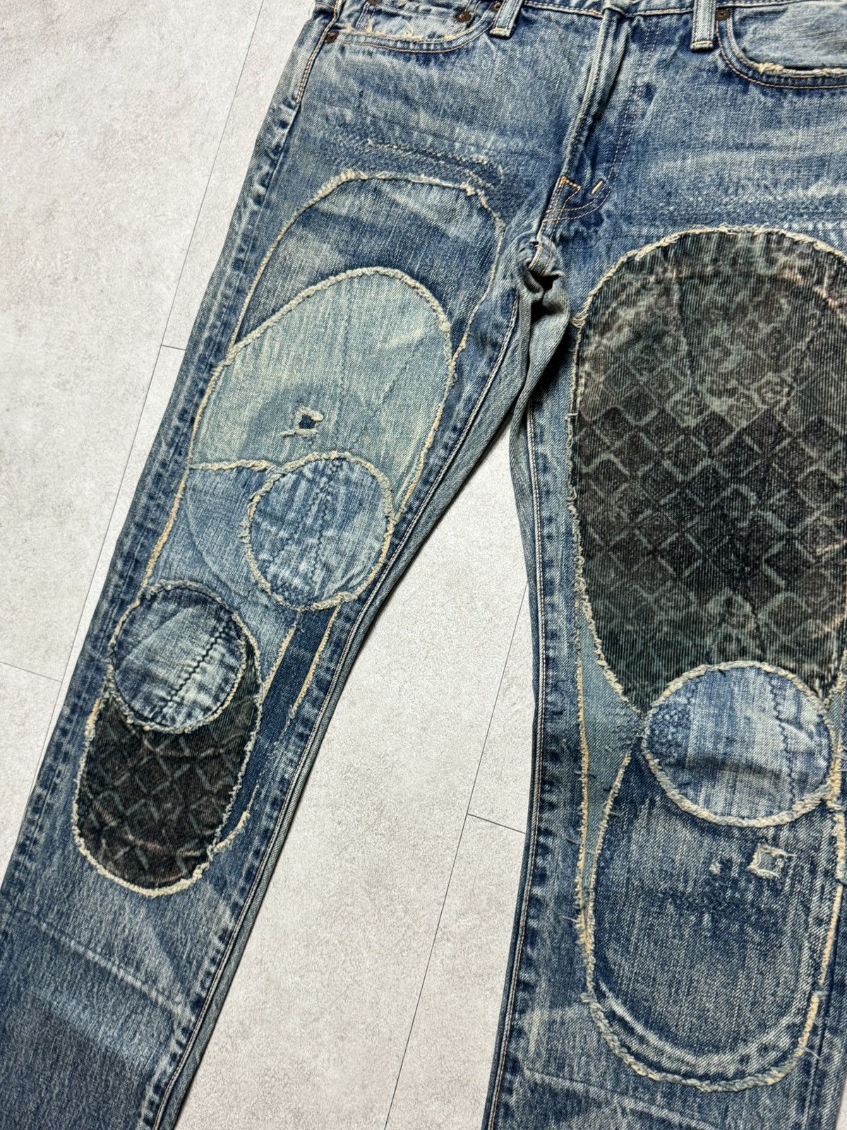 Kapital × Kapital Kountry Kapital Kountry Corduroy Patch Boro Jeans Size US 30 / EU 46 - 3 Thumbnail