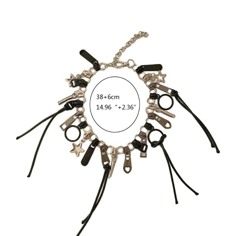 Jewelry Cyber Punk Zipper Necklace Size ONE SIZE - 4 Thumbnail