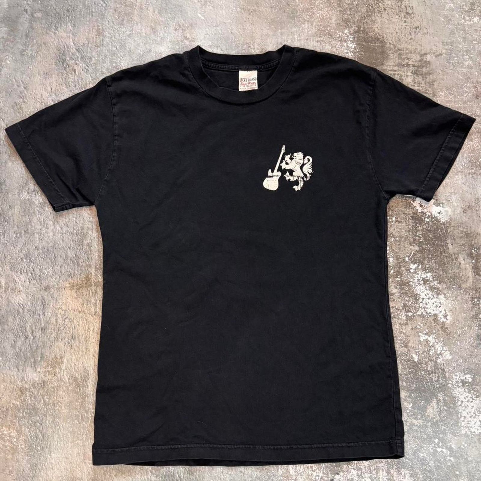 Lucky Brand × Vintage Vintage 90s Lucky Brand T Shirt! Rock and Roll Size Large. Size US L / EU 52-54 / 3 - 3 Thumbnail