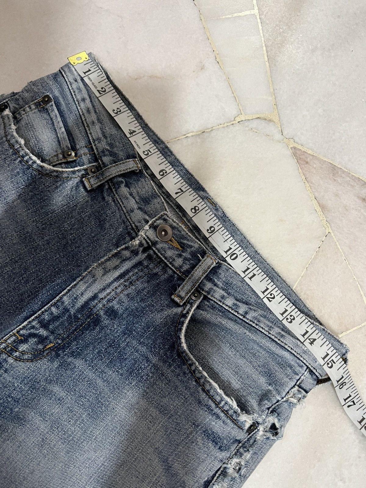 If Six Was Nine × Japanese Brand × Vintage 💥90’s💥Vintage Uniqlo Ripped Distress Jean Japan Size US 30 / EU 46 - 3 Thumbnail