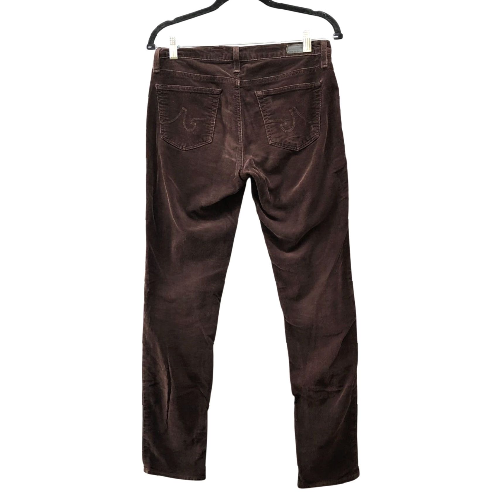 Vintage VINTAGE AG Adriano Goldschmied The Stilt Cigarette Leg Corduroy Pants Womens 28R Brown Size 28" / US 6 / IT 42 - 2 Thumbnail