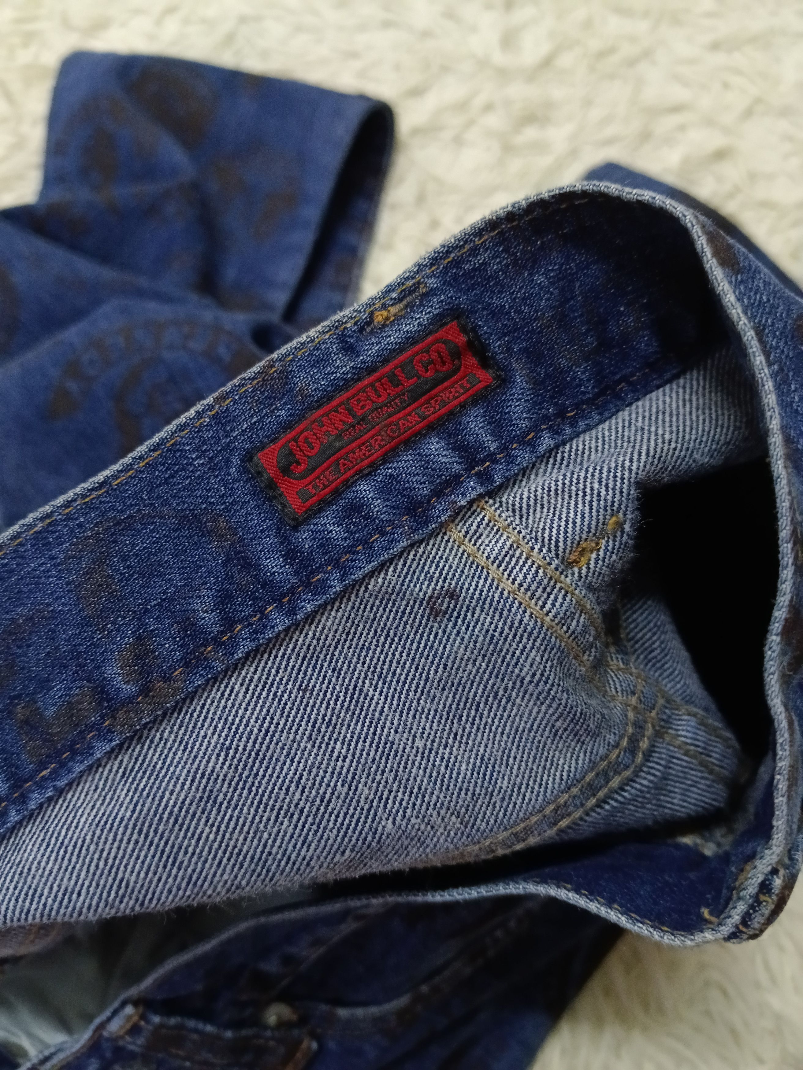 Johnbull VINTAGE 90s OVER PRINT JOHNBULL DENIM PANTS Size US 28 / EU 44 - 6 Thumbnail