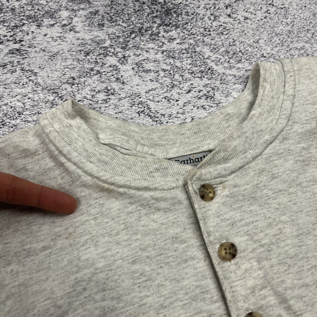 Carhartt × Vintage Vintage Carhartt Grey Pocket T-Shirt Size US XL / EU 56 / 4 - 4 Thumbnail