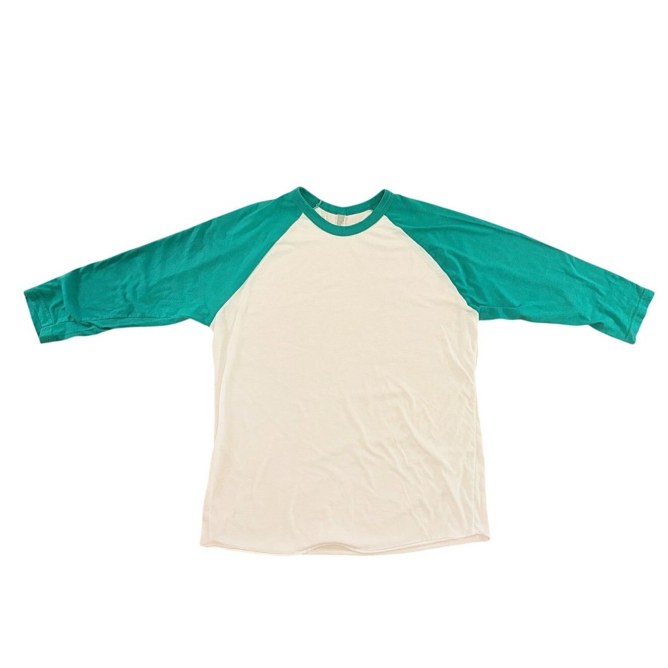 American Apparel American Apparel: The 50/50 Tee Green and White Size US L / EU 52-54 / 3 - 3 Thumbnail