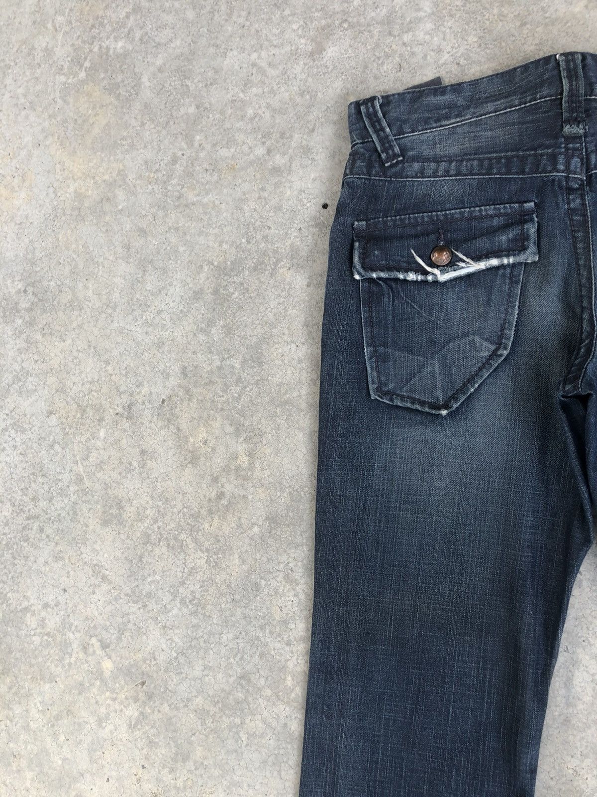 If Six Was Nine Japanese Stitch’s Flared Jeans Distressed Denim Size US 32 / EU 48 - 10 Thumbnail