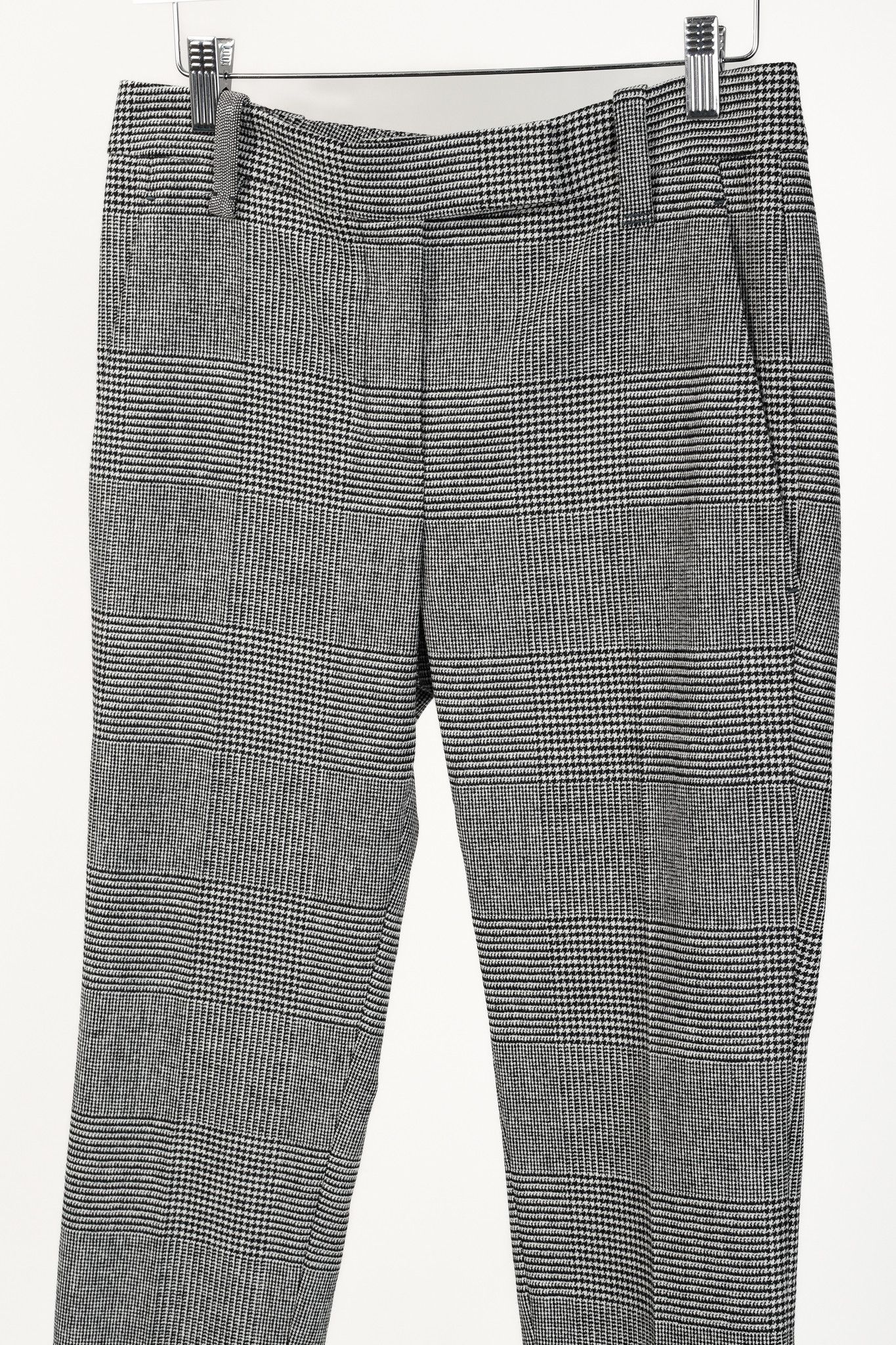 Brunello Cucinelli Brunello Cucinelli Houndstooth Wool Cigarette pant w/ Monili Size 27" / US 4 / IT 40 - 3 Thumbnail