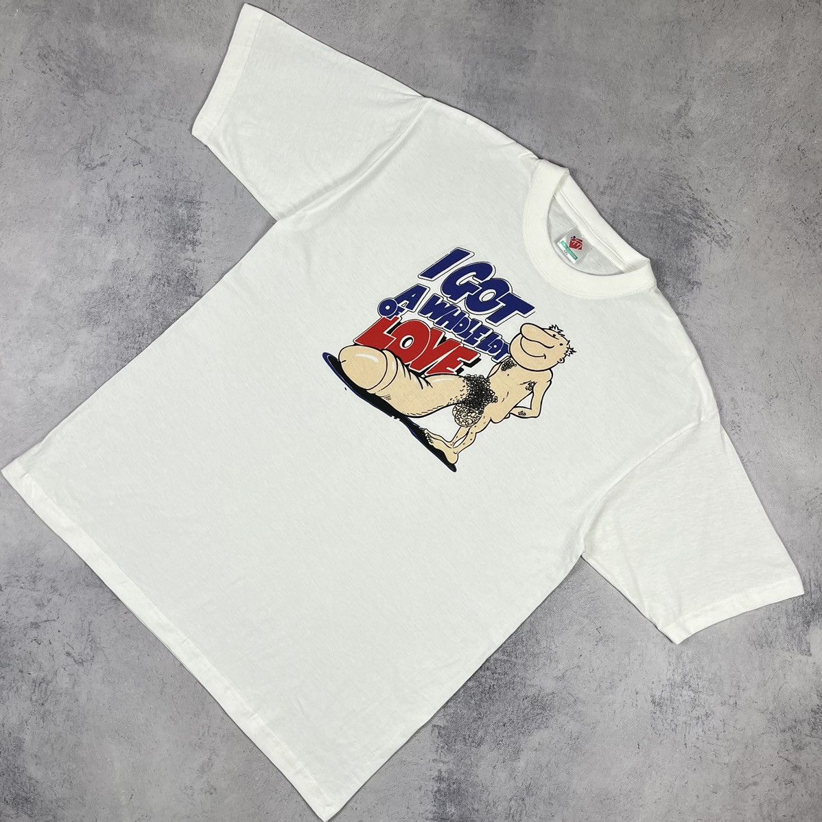 Vintage Vintage “ I Got A Whole Lot of Love ” porn humor tee 90’s Size US XL / EU 56 / 4 - 1 Thumbnail