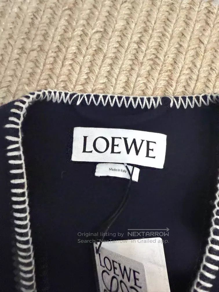 Loewe Loewe Midnight Blue Bathrobe Stitching Wool Coat Size S / US 4 / IT 40 - 4 Thumbnail
