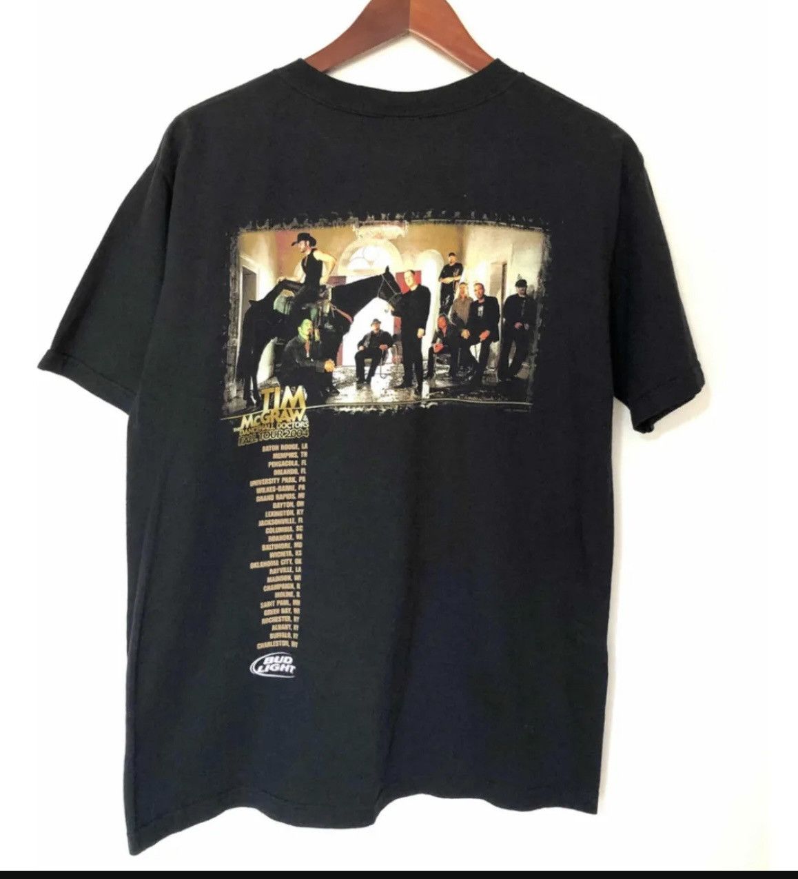 Vintage Tim Mc Graw vintage 2004 tshirt fall tour M black country Size US M / EU 48-50 / 2 - 5 Thumbnail