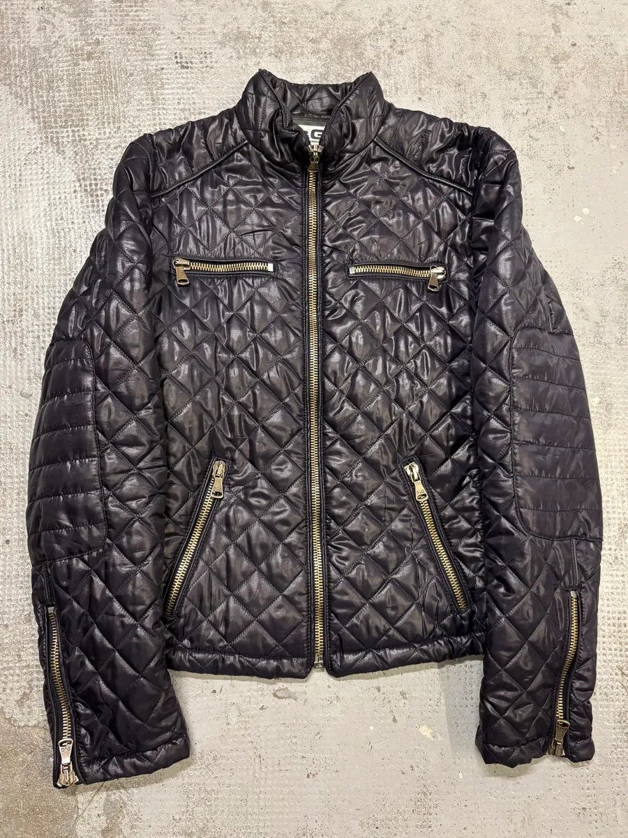 Dolce & Gabbana 2000s Dolce & Gabbana Dark Purple Nylon Quilted Jacket Size US S / EU 44-46 / 1 - 1 Thumbnail