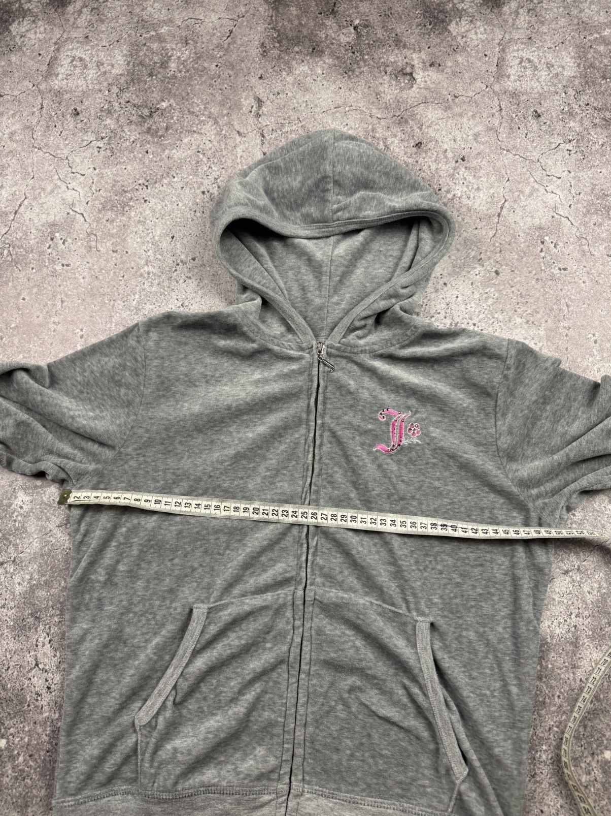 Juicy Couture VINTAGE VELOUR JUICY COUTURE BIG LOGO Y2K ZIP UP HOODIE Size XXL / US 16-18 / IT 52-54 - 7 Thumbnail