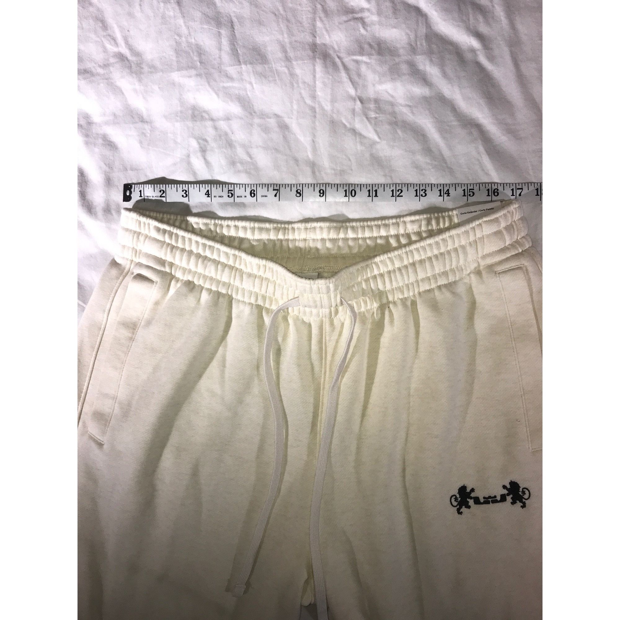 Nike Nike Mens Lebron James Cream Cotton Sweatpants Size US 36 / EU 52 - 5 Thumbnail