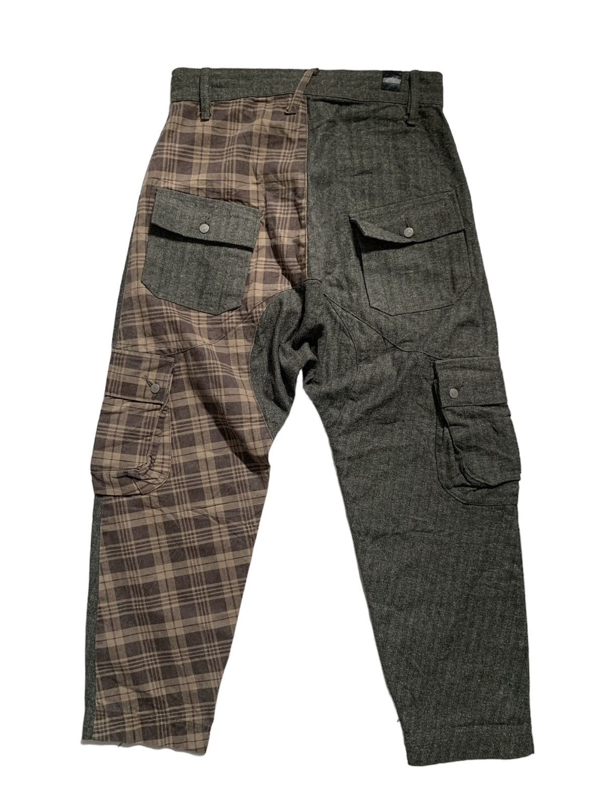 Beauty Beast × If Six Was Nine × Japanese Brand Regulator japan plaid mix with herringbone multi pocket pant Size US 32 / EU 48 - 2 Thumbnail