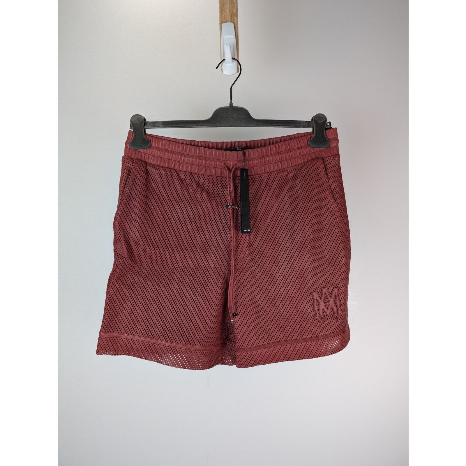 Amiri o1rshd1 MA Perforated Leather Shorts in Sun Dried Tomato Size US 32 / EU 48 - 1 Thumbnail