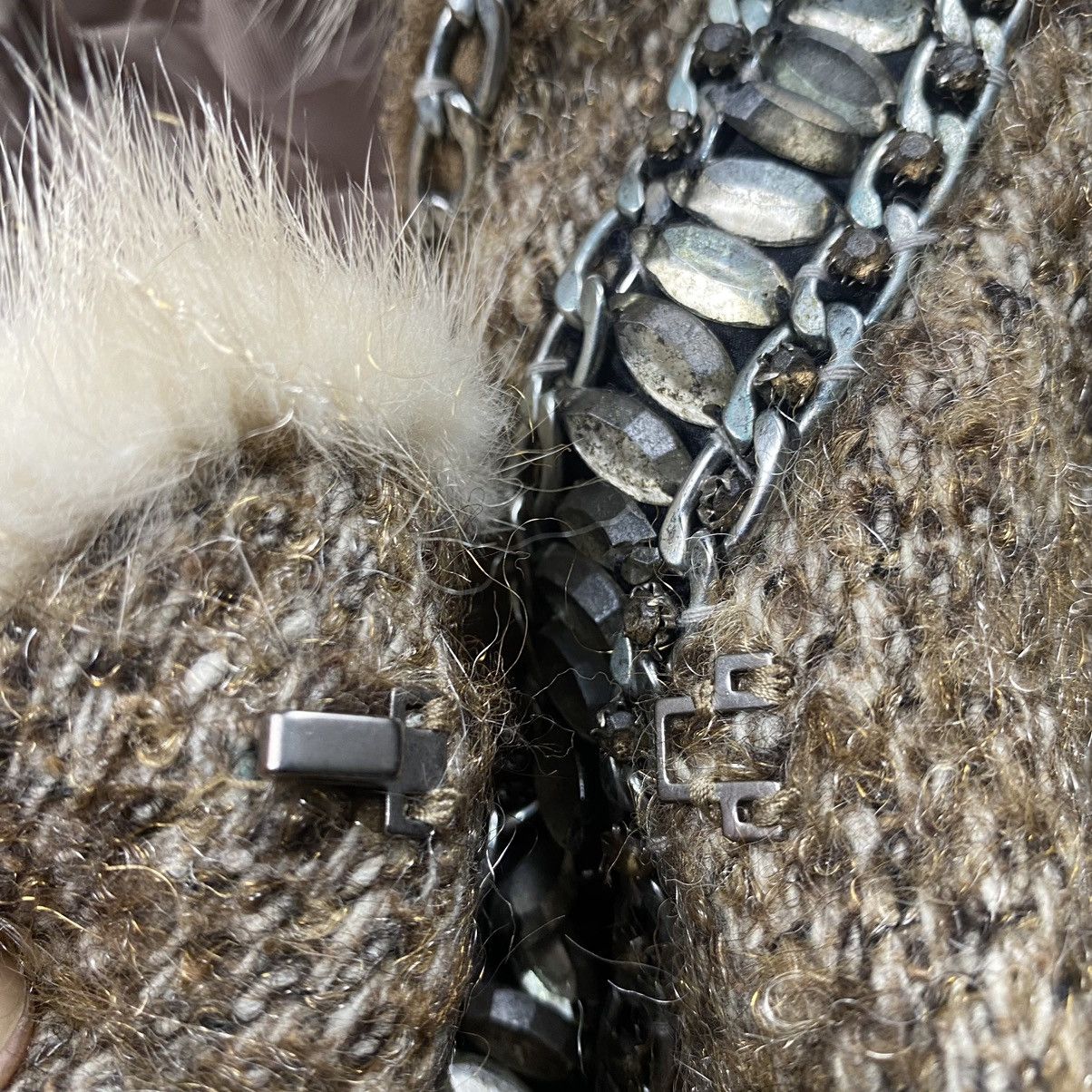 If Six Was Nine × Japanese Brand × Le Grande Bleu (L.G.B.) Rare Wool Faux Fur Gothic Bondage Jacket Size XS / US 0-2 / IT 36-38 - 5 Thumbnail