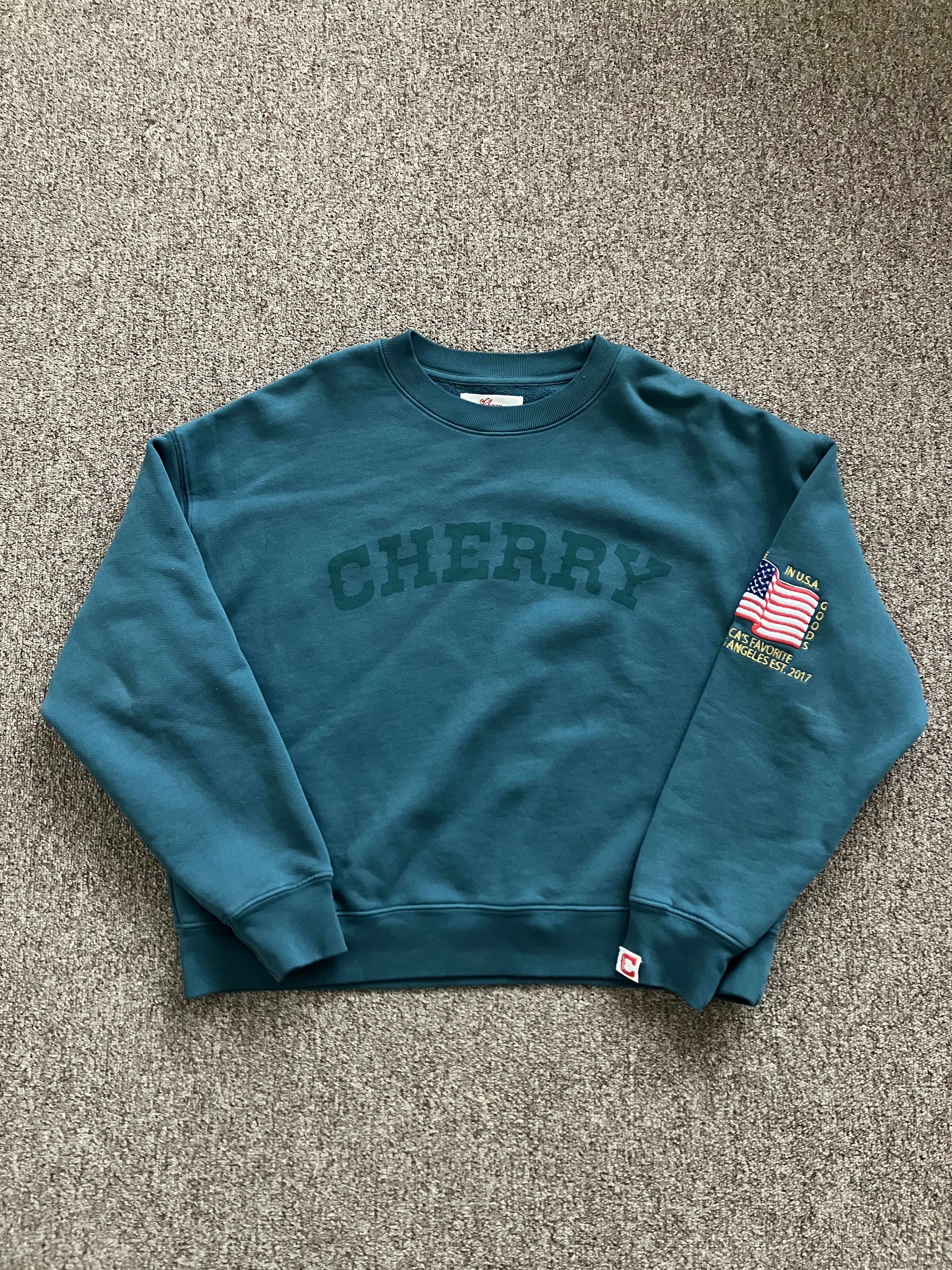 Cherry LA Cherry Los Angeles America's Favorite Crewneck (Emerald) Size US M / EU 48-50 / 2 - 2 Thumbnail