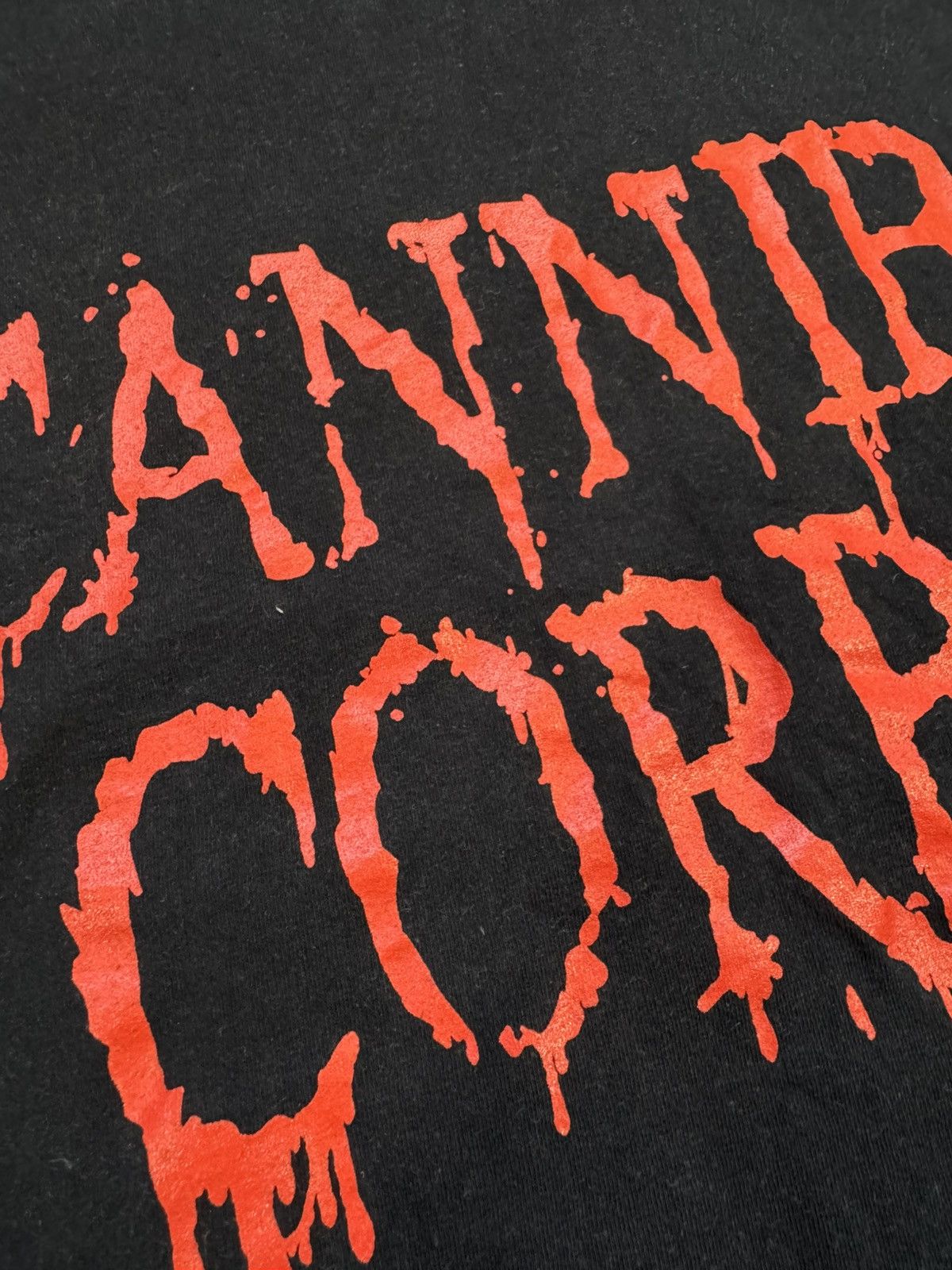 Band Tees × Fruit Of The Loom × Vintage T-Shirt Cannibal Corpse The Time To Kill Is Now Size US M / EU 48-50 / 2 - 4 Thumbnail