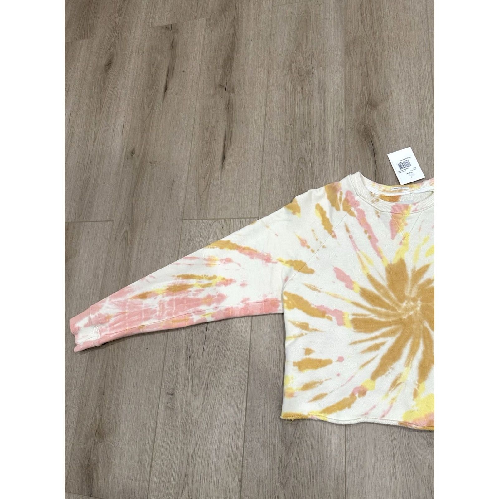 MOTHER Mother The Loafer Crop Fray Delusional Shirt Pink Size S NWT Size S / US 4 / IT 40 - 4 Thumbnail