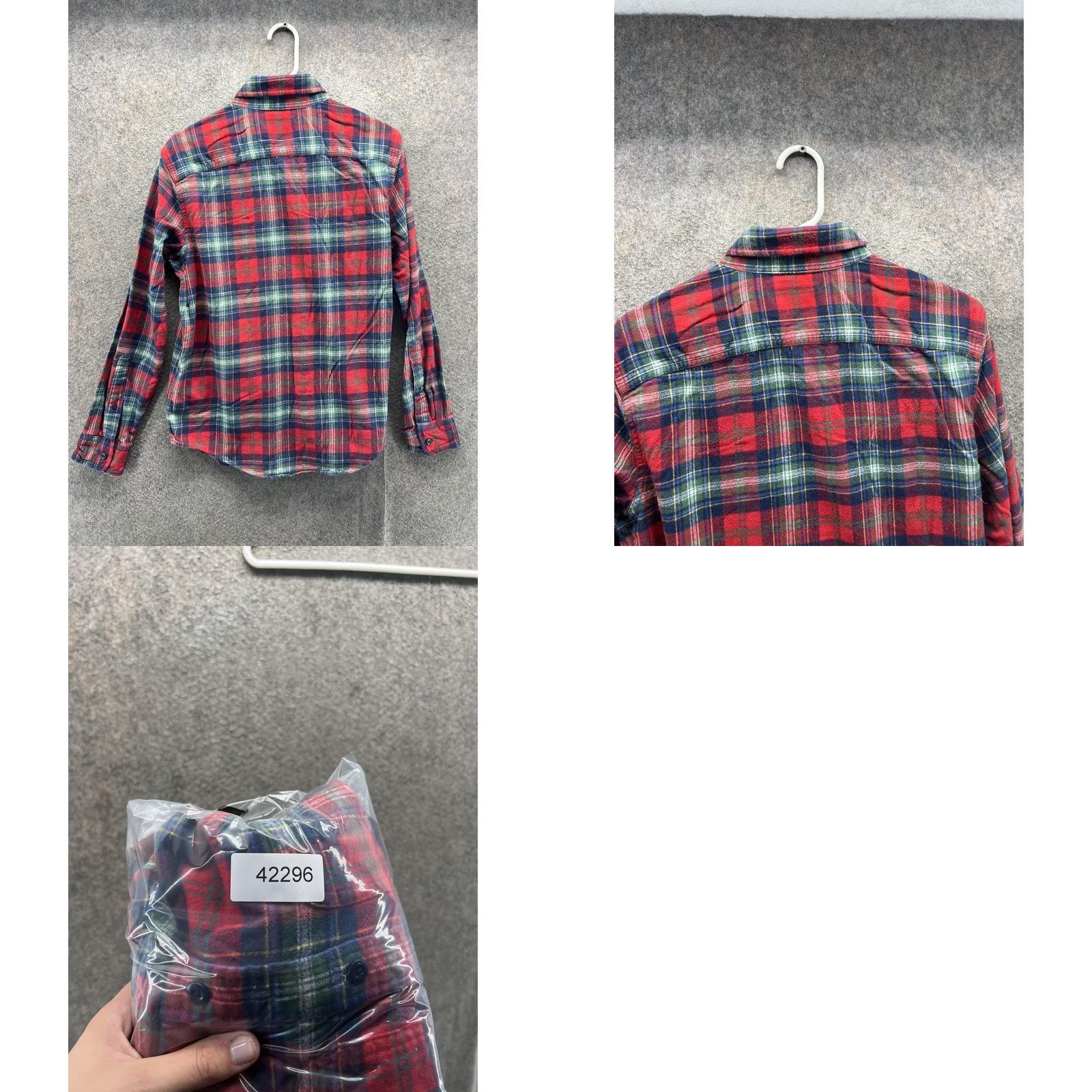 Abercrombie & Fitch Abercrombie & Fitch Shirt Mens Small Red Plaid Long Sleeve Flannel Button Up Size US S / EU 44-46 / 1 - 8 Thumbnail