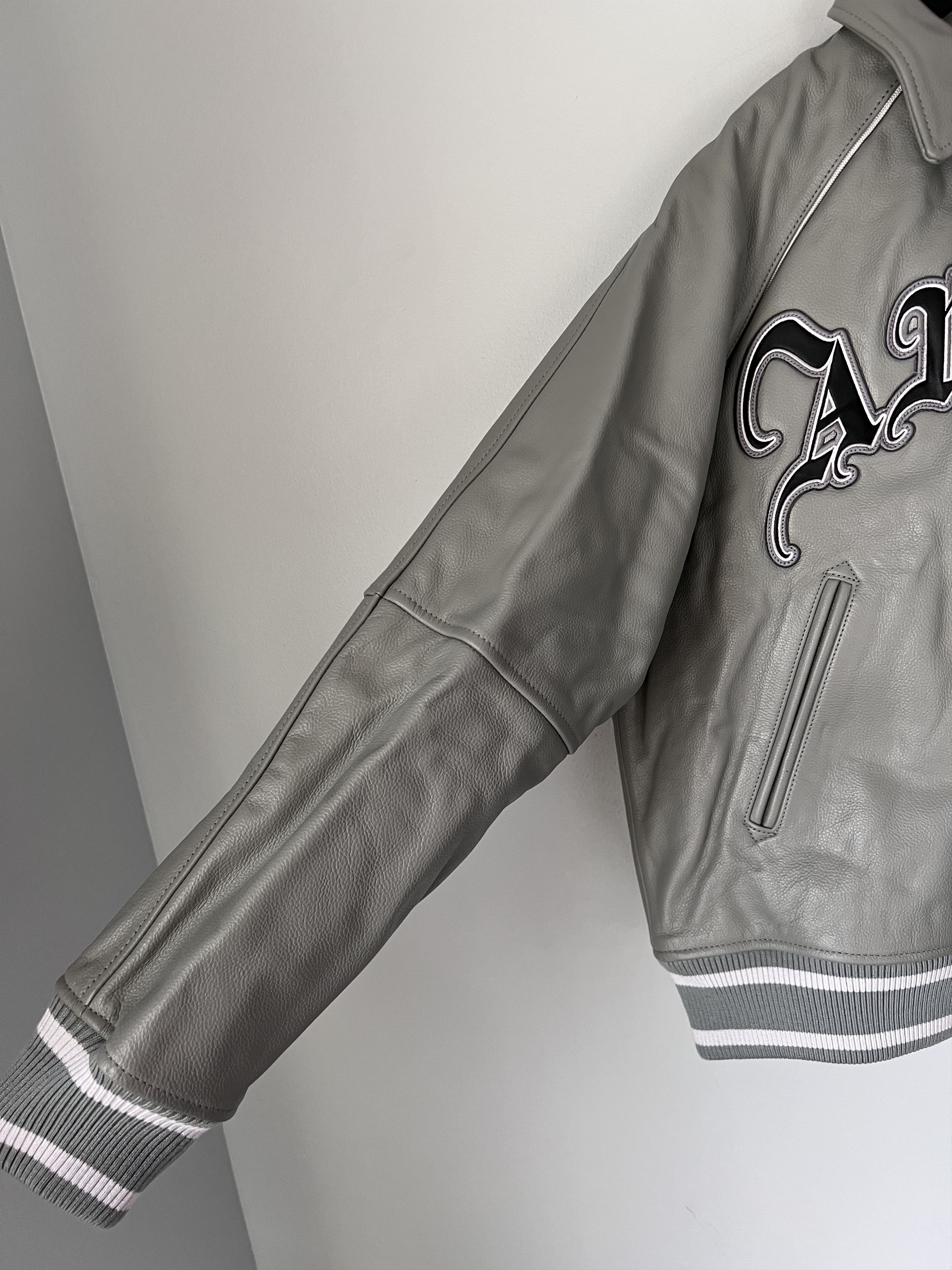 Avirex × Palace Palace Avirex Leather Jacket in Grey Size US L / EU 52-54 / 3 - 8 Thumbnail