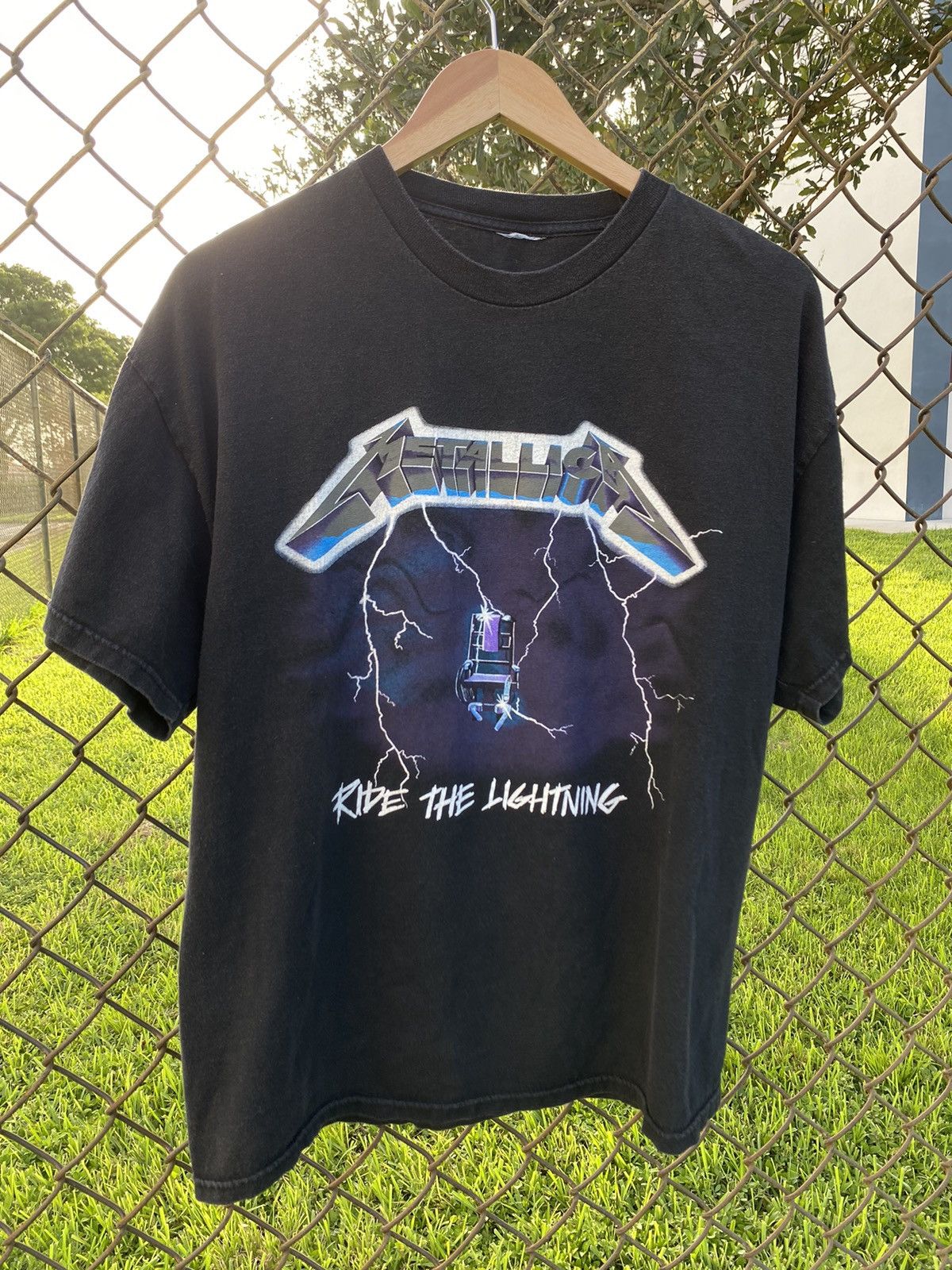 Vintage Vintage Metallica T-shirt Ride The Lightning Band Tee | Grailed